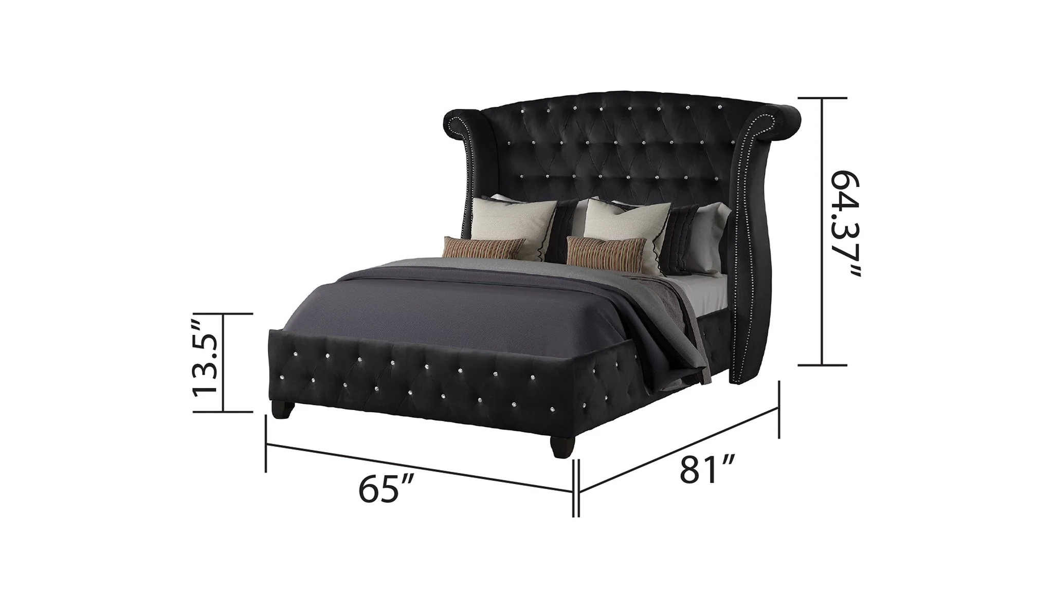 Sophia Queen Vanity 5 Black - Image 4