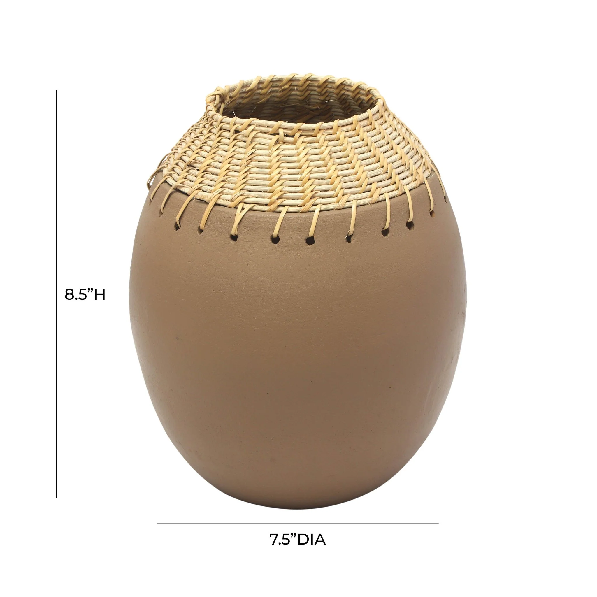 Souk Natural Terracotta Vase - Image 6