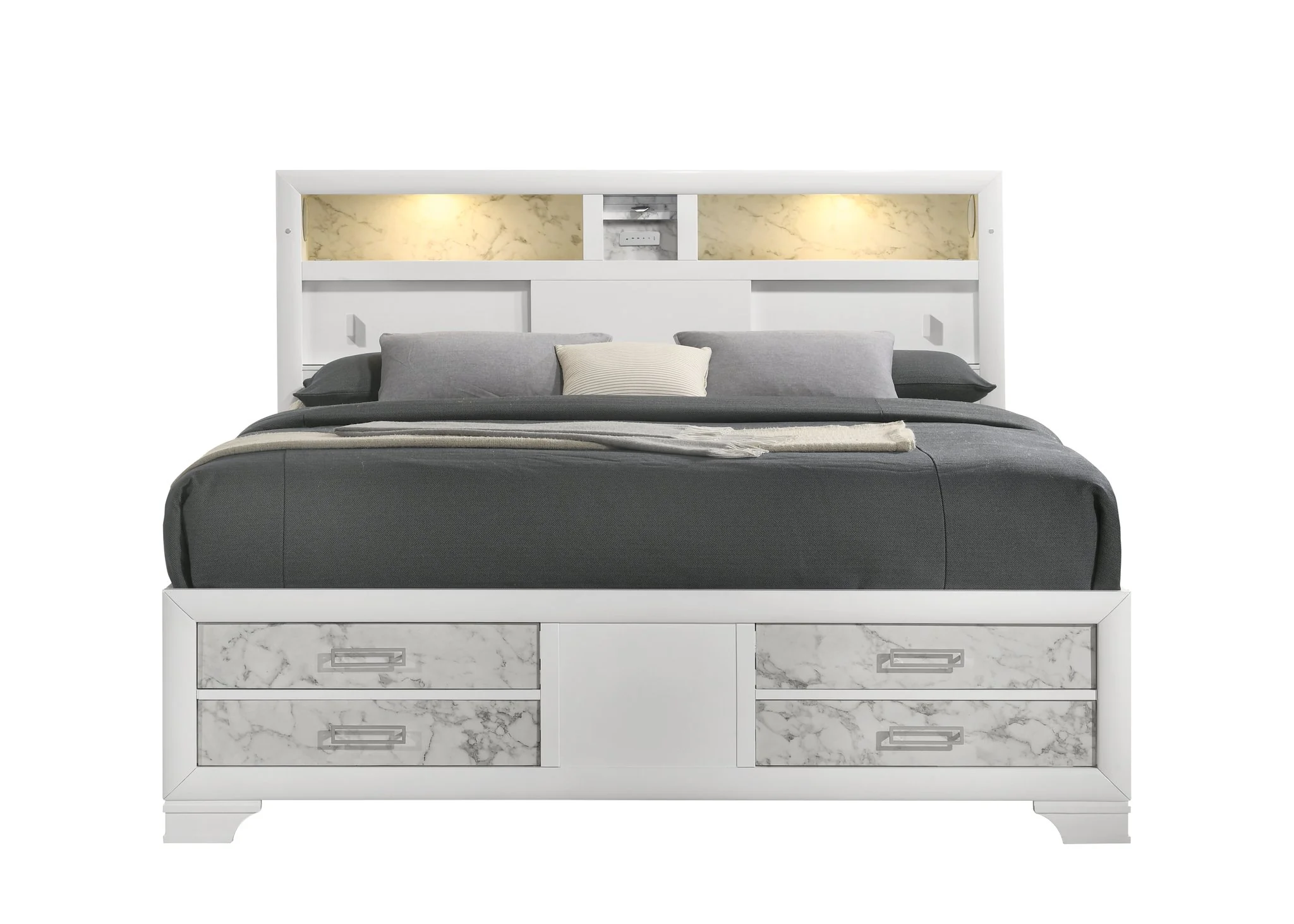 Soul King 4PC Bedroom Set White - Image 2
