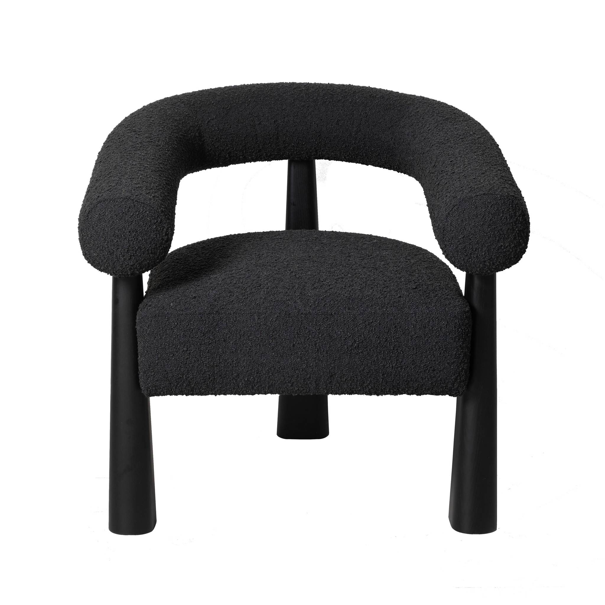 Spara Black Performance Boucle Accent Chair - Image 3