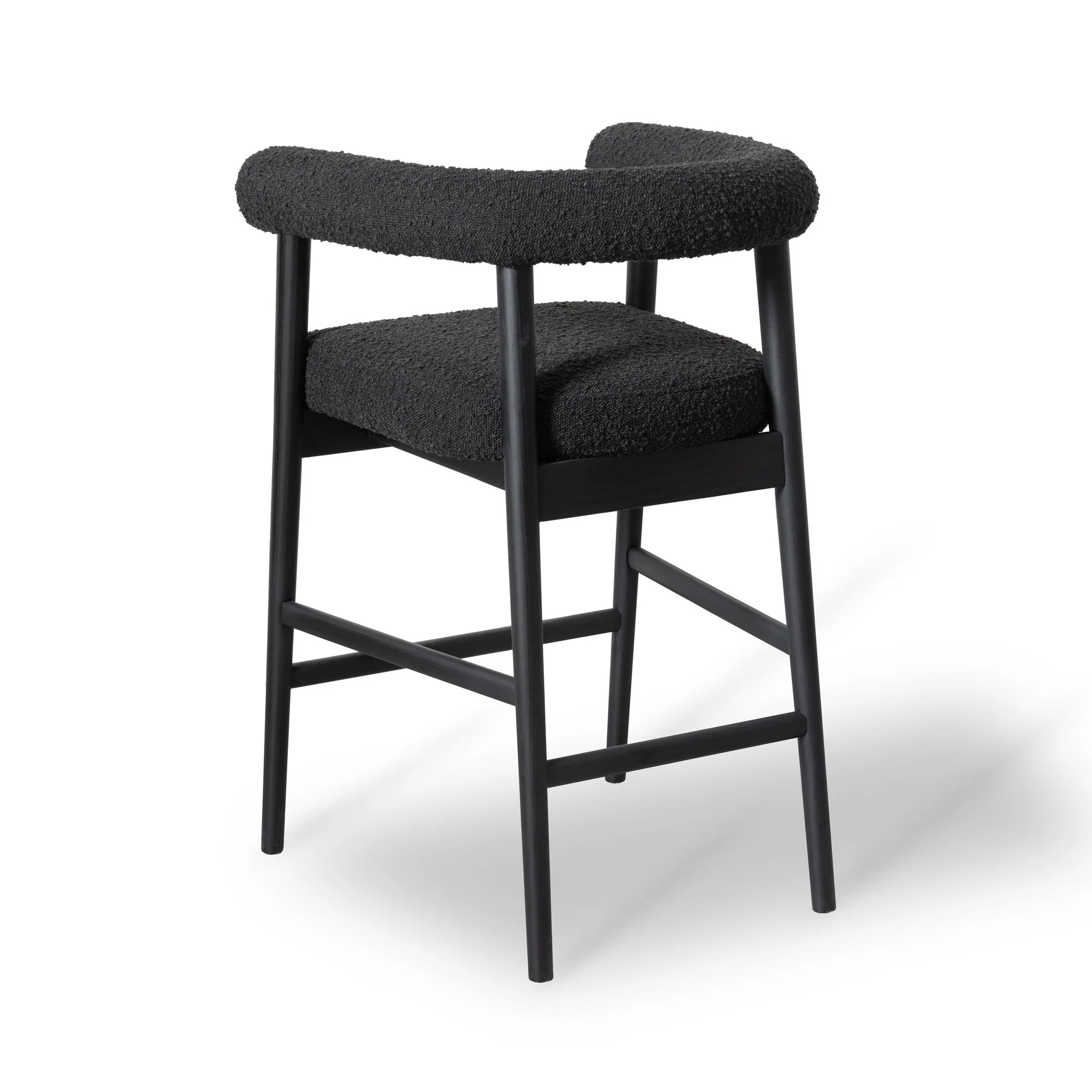 Spara Black Performance Boucle Counter Stool - Image 4