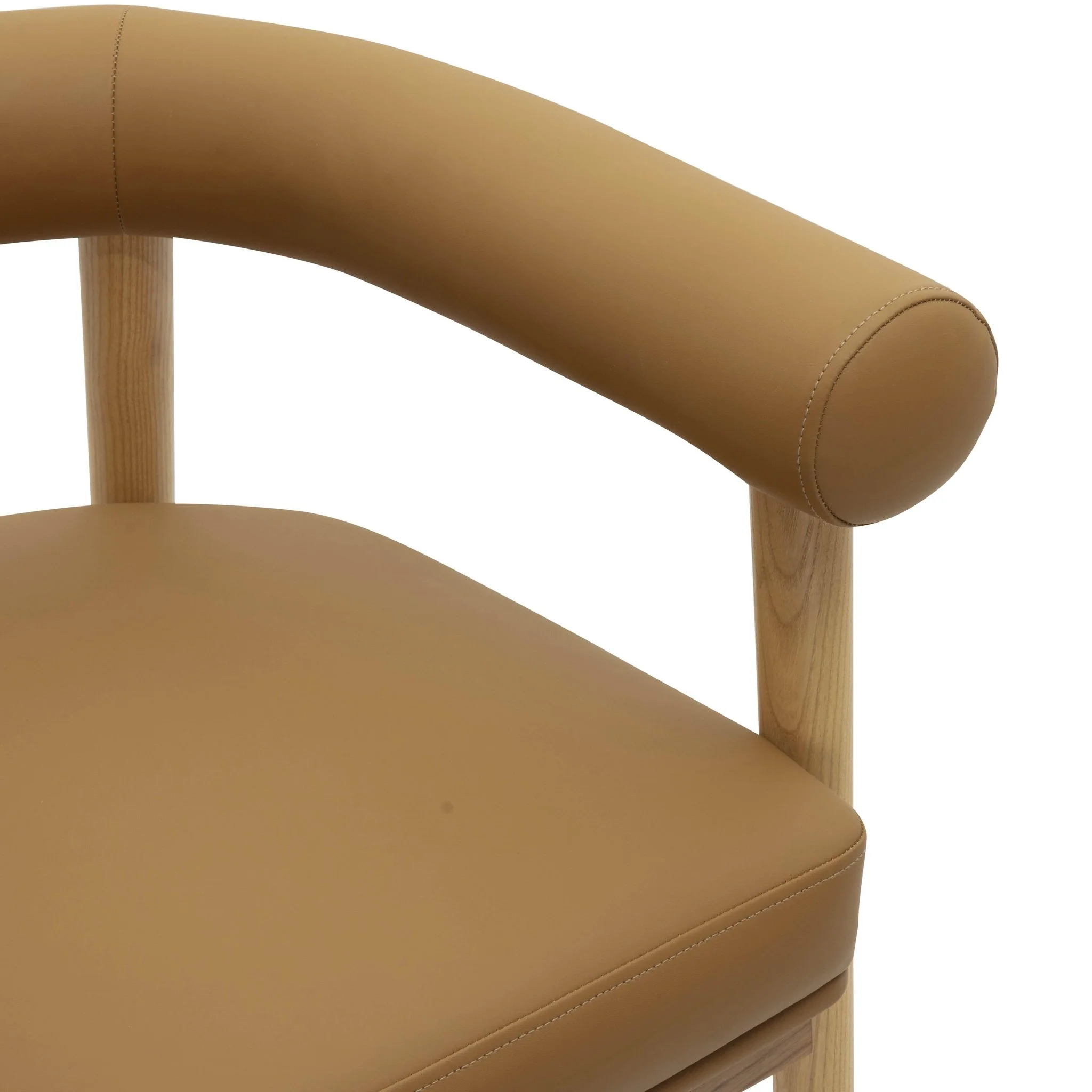 Spara Cognac Vegan Leather Counter Stool - Image 5