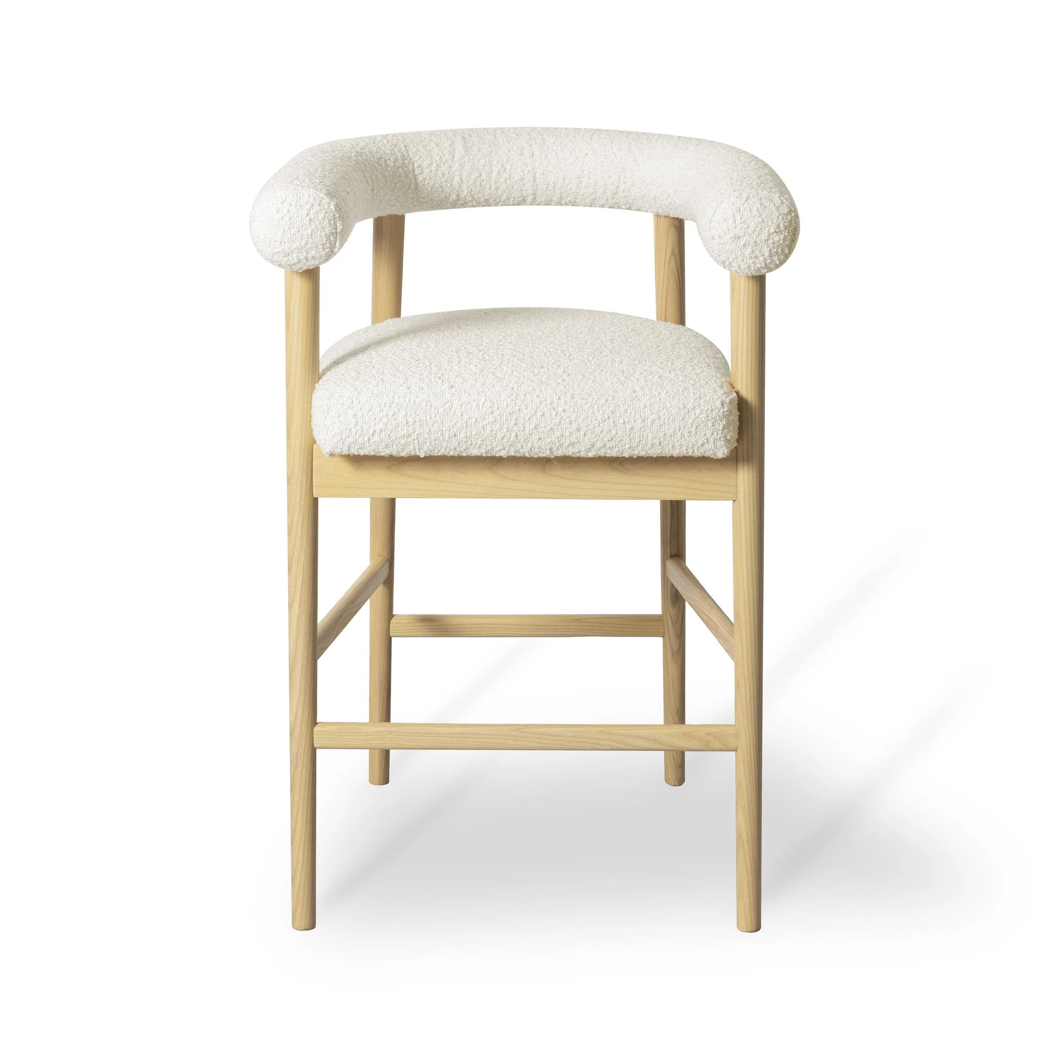 Spara Cream Performance Boucle Counter Stool - Image 3
