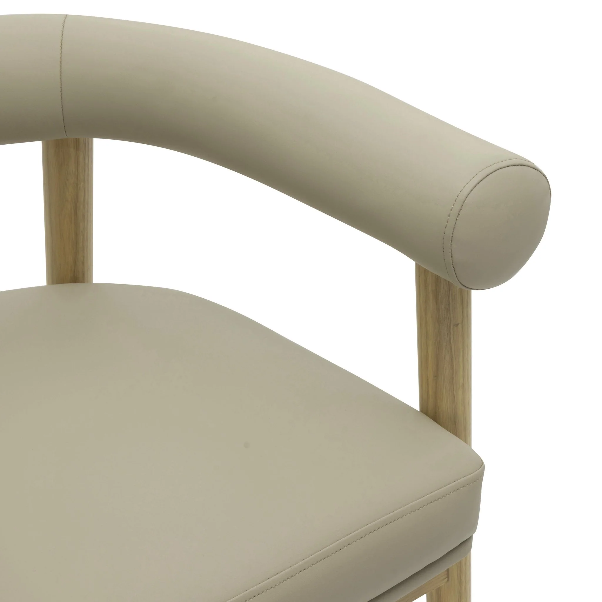 Spara Taupe Vegan Leather Counter Stool - Image 5