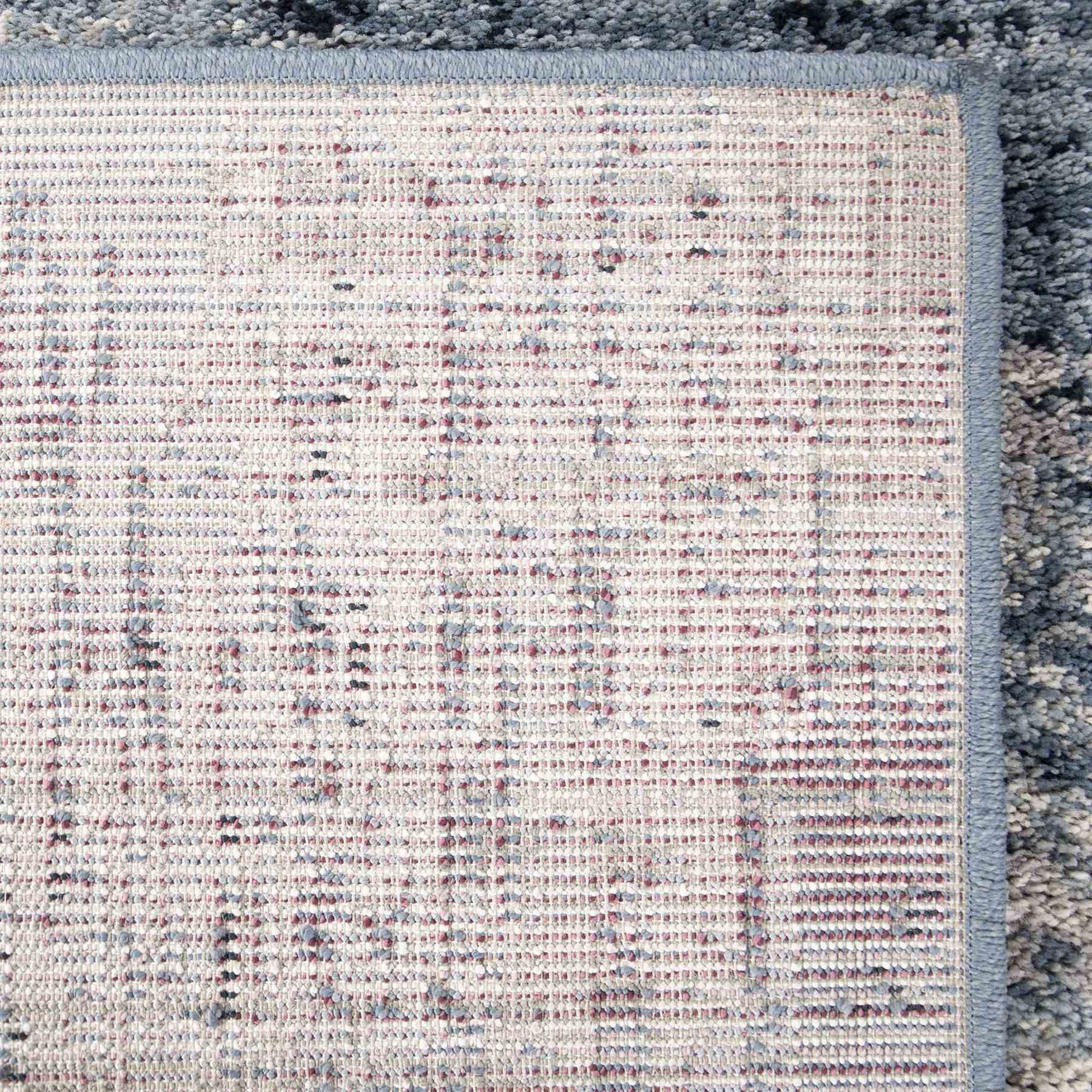 Spartan Contemporary 8x10 Area Rug in Cream/Blue - Image 3