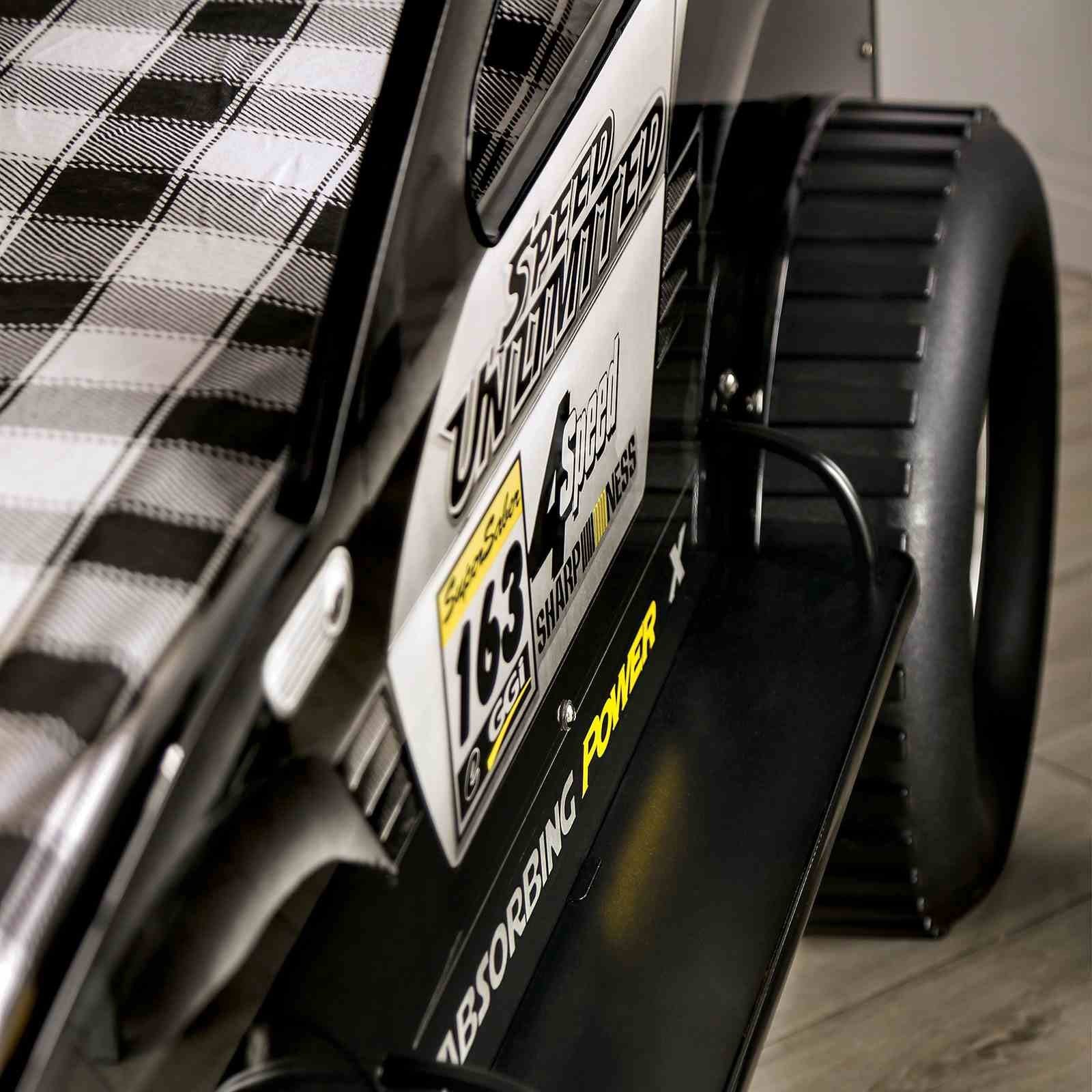 Speed Jump Black Twin Bed, Black - Image 8
