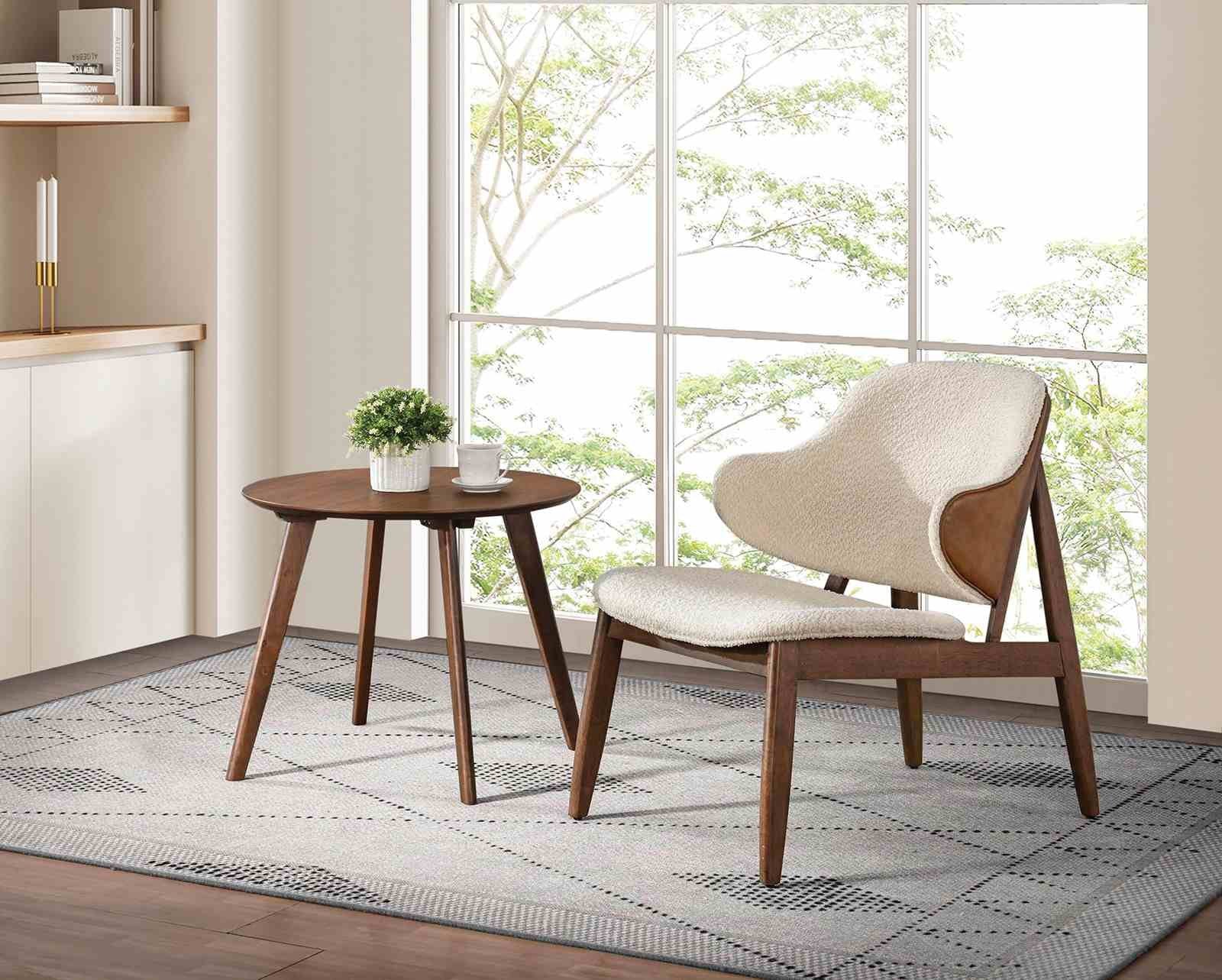 Spiez Accent Chair, Walnut - Image 2