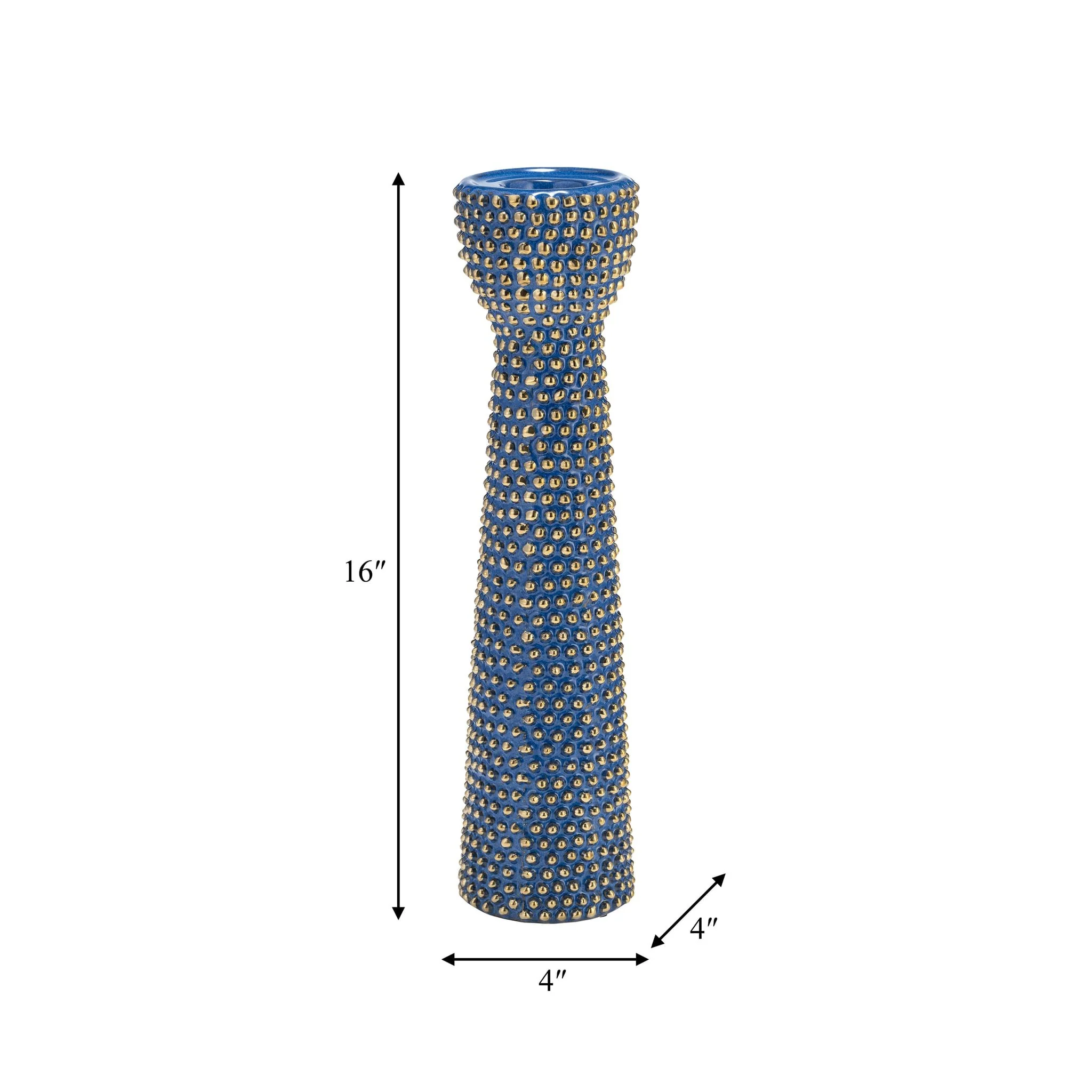 Spiked Navy/gold Ceramic Candle Holder 16 - Image 7