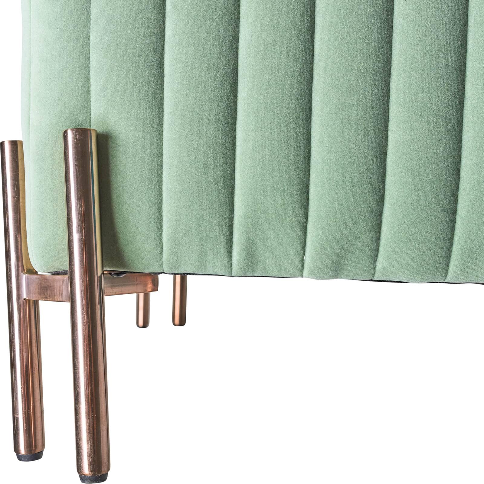 Square Ottoman - Green Kd - Image 5
