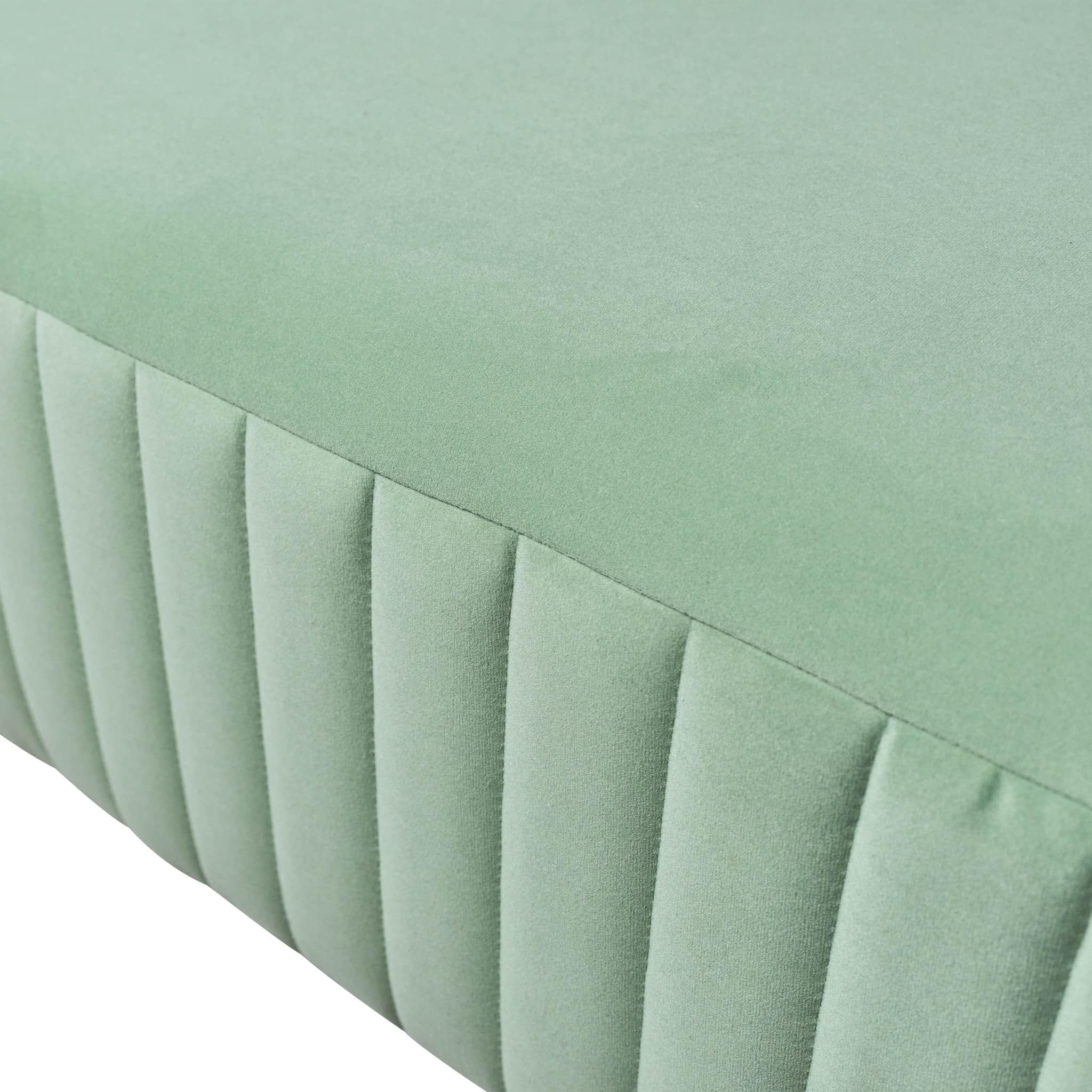 Square Ottoman - Green Kd - Image 6