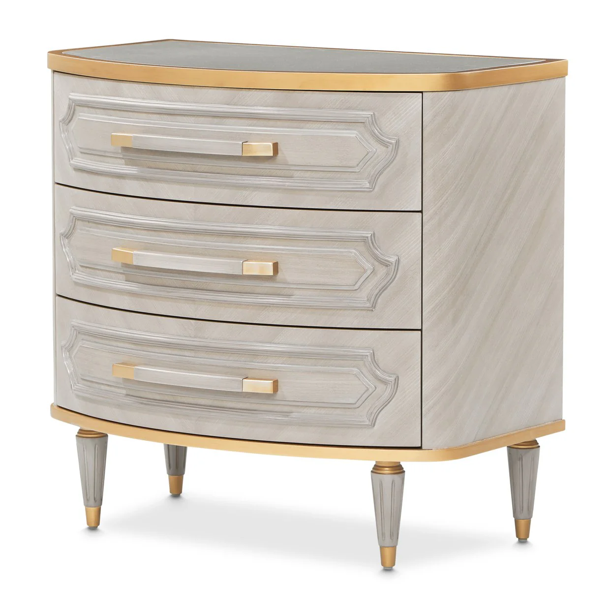St. Charles 3-Drawer Nightstand - Dove Gray - Image 12