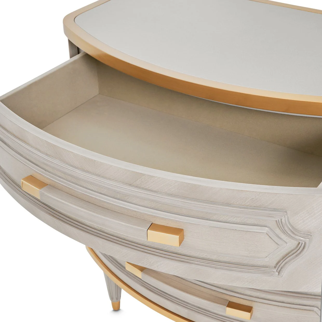 St. Charles 3-Drawer Nightstand - Dove Gray - Image 5