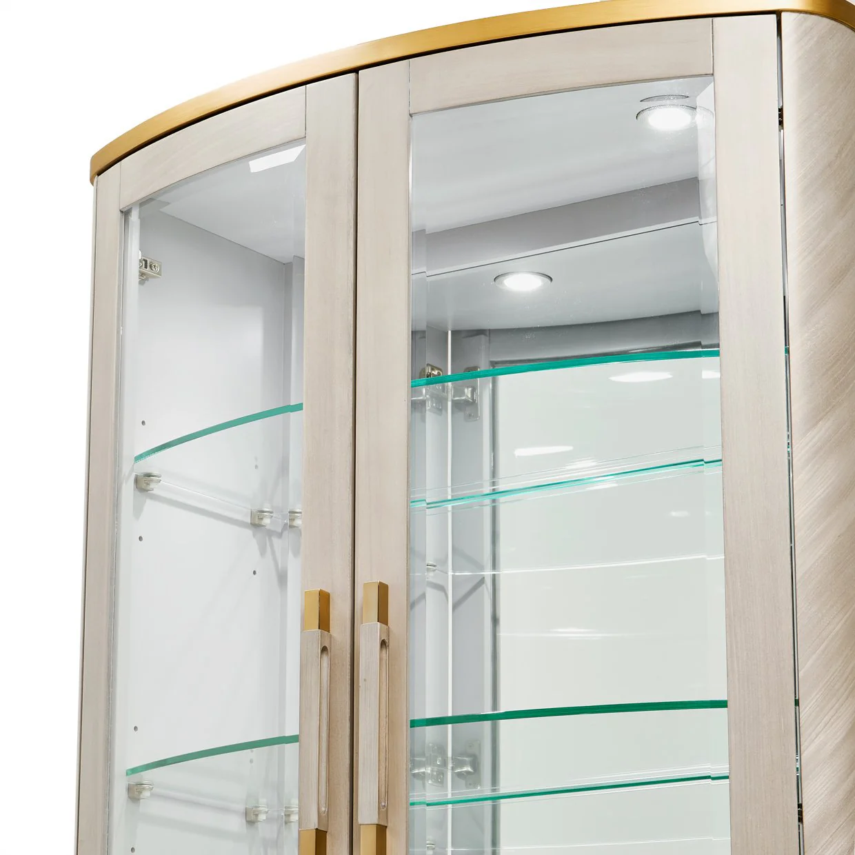 St. Charles Display Cabinet - Dove Gray - Image 3