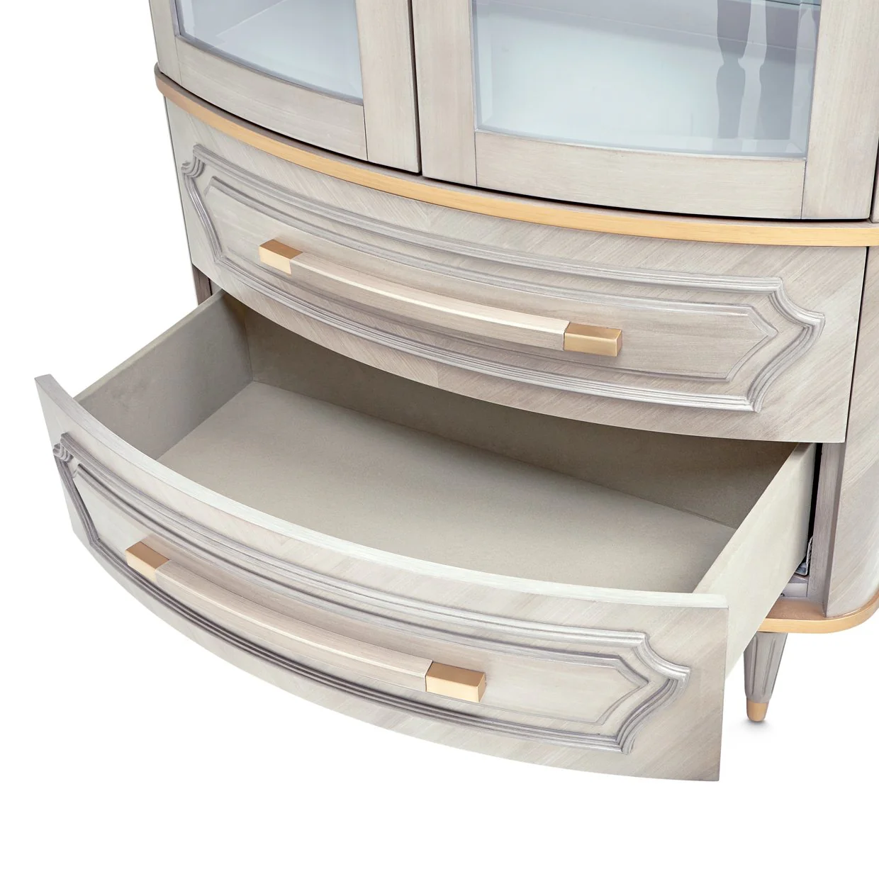 St. Charles Display Cabinet - Dove Gray - Image 6