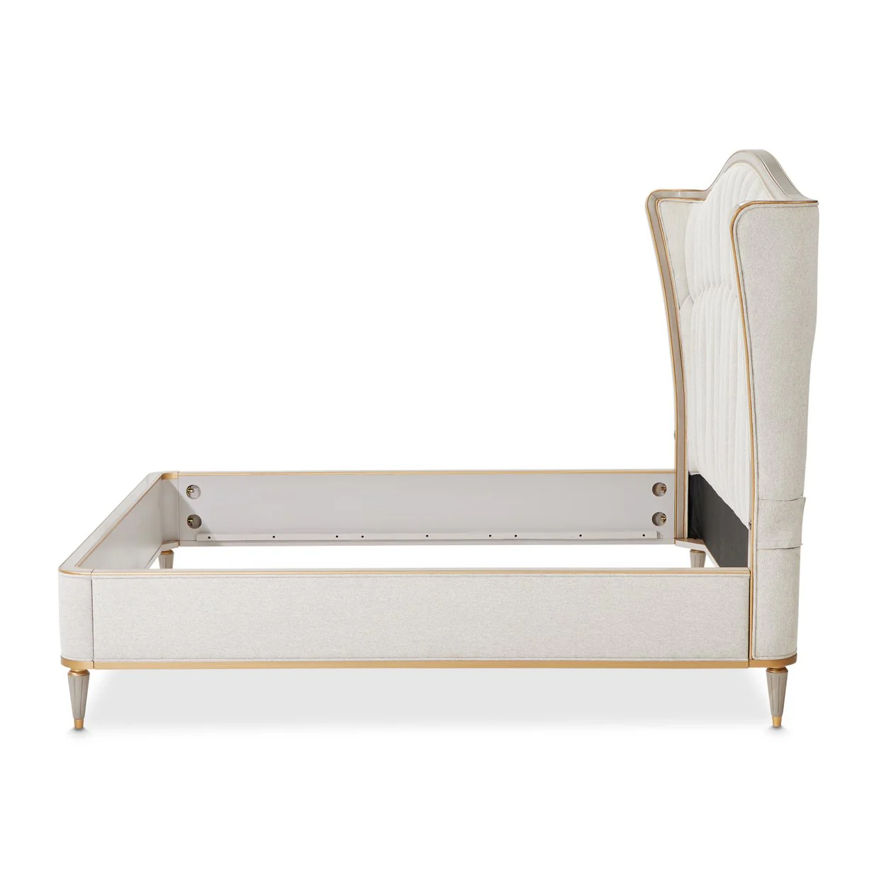 St. Charles Eastern King Upholstered Bed - Dove Gray - Image 4