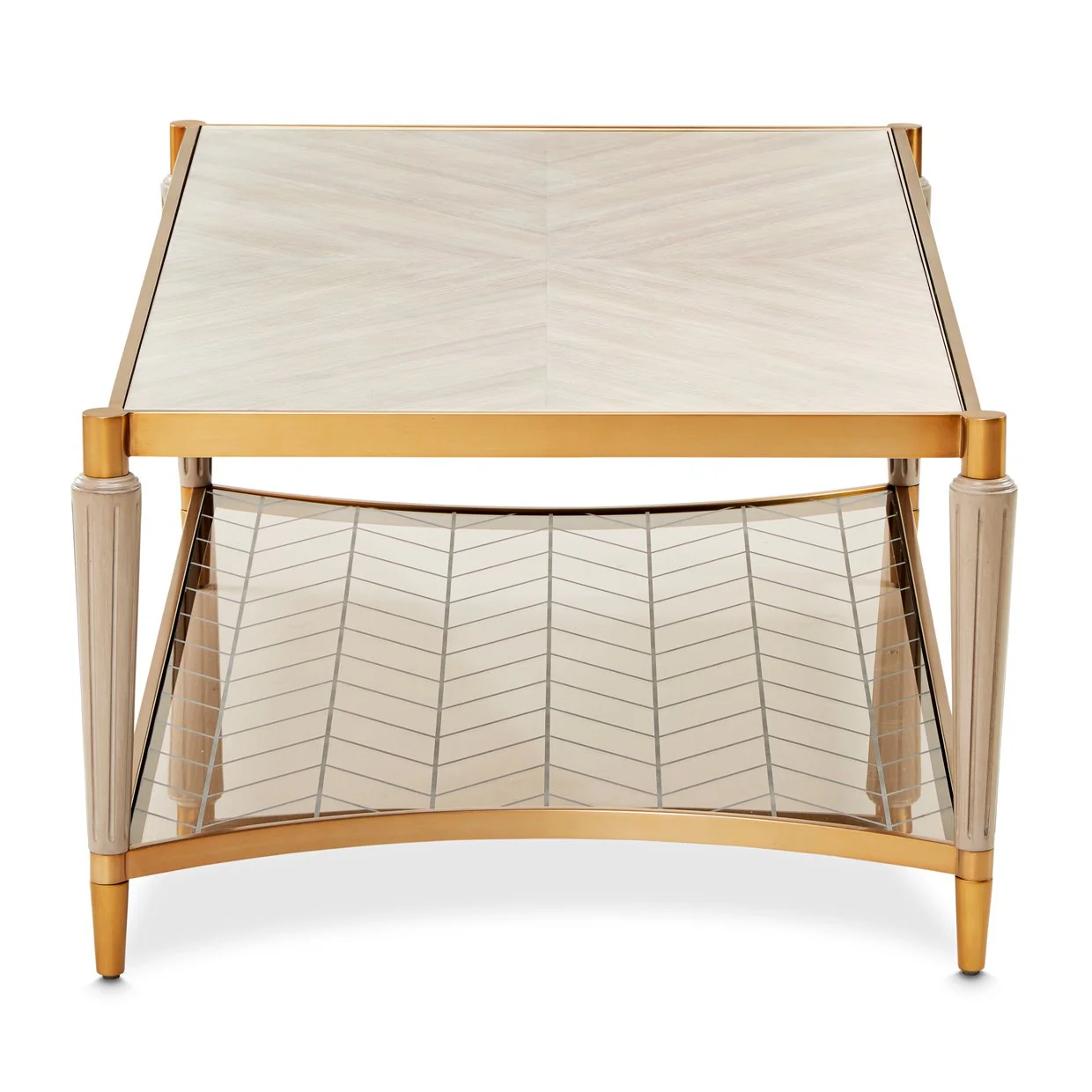 St. Charles Rectangular Cocktail Table - Dove Gray - Image 2