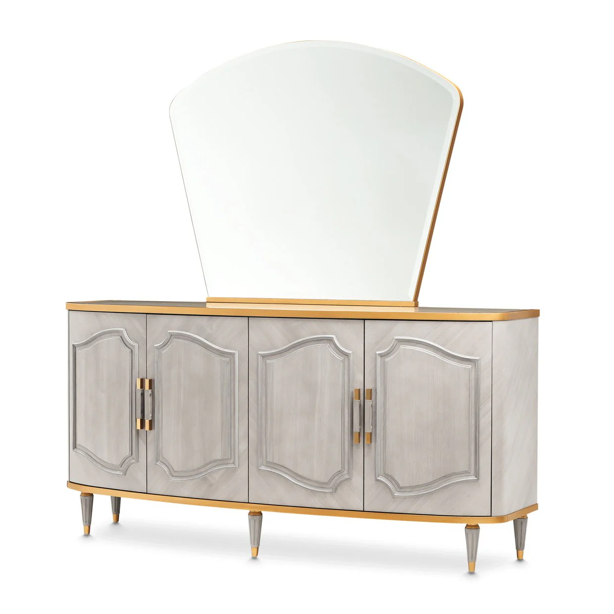 St. Charles Sideboard & Mirror - Dove Gray - Image 2