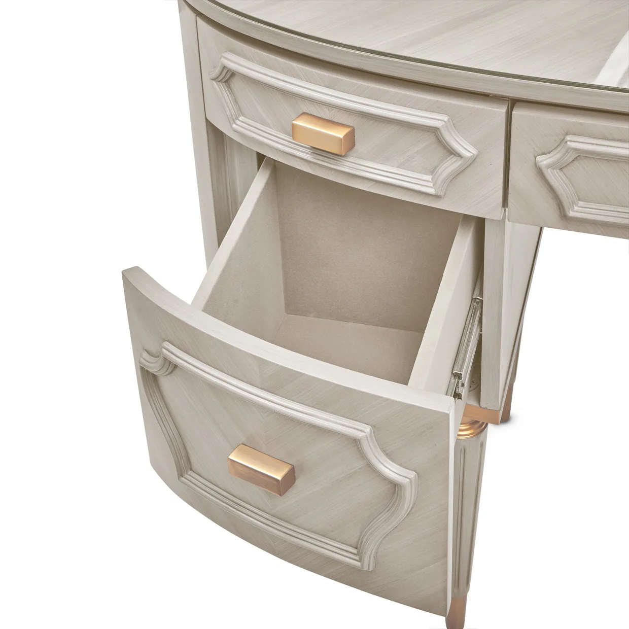 St. Charles Vanity Desk - Dove Gray - Image 10