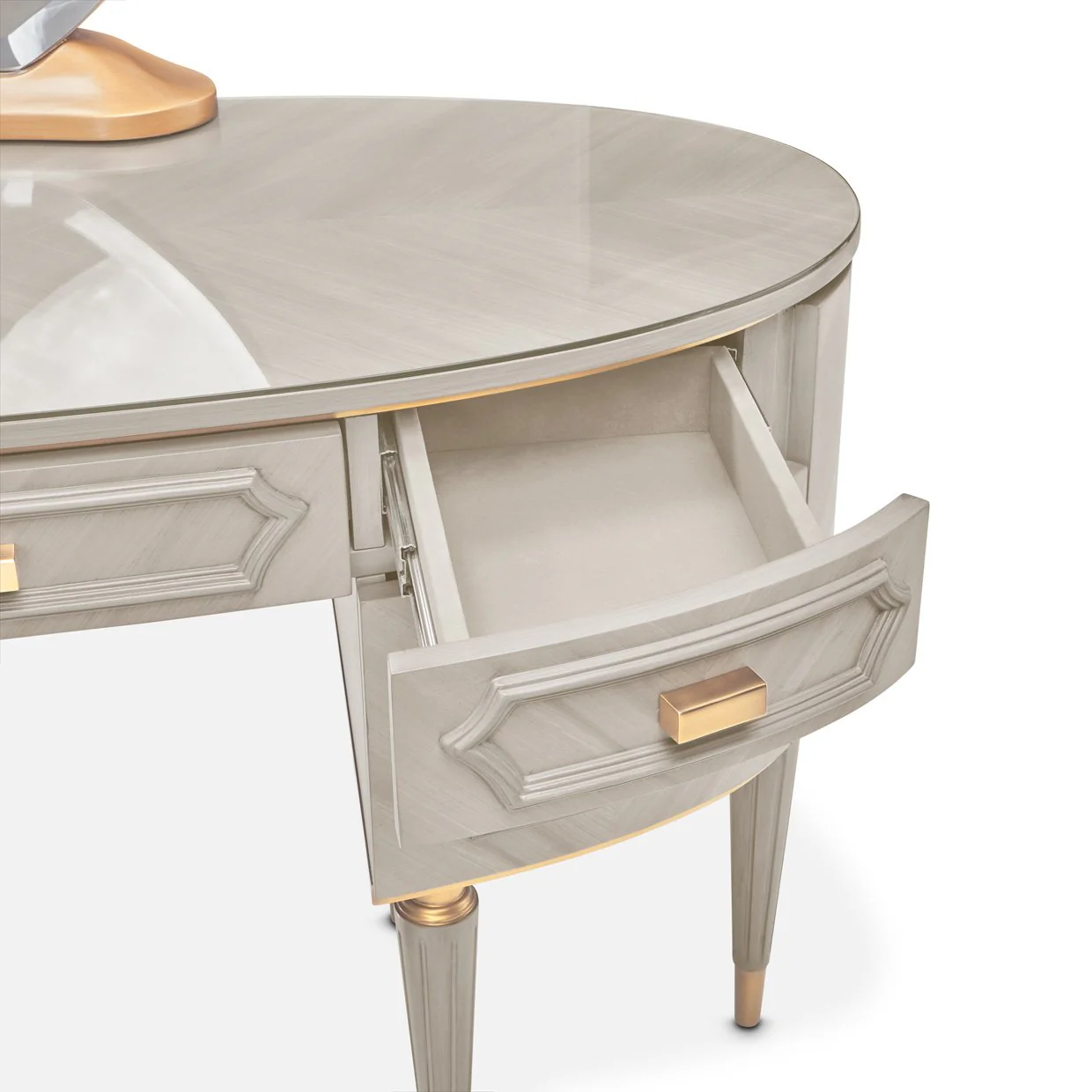 St. Charles Vanity Desk - Dove Gray - Image 11