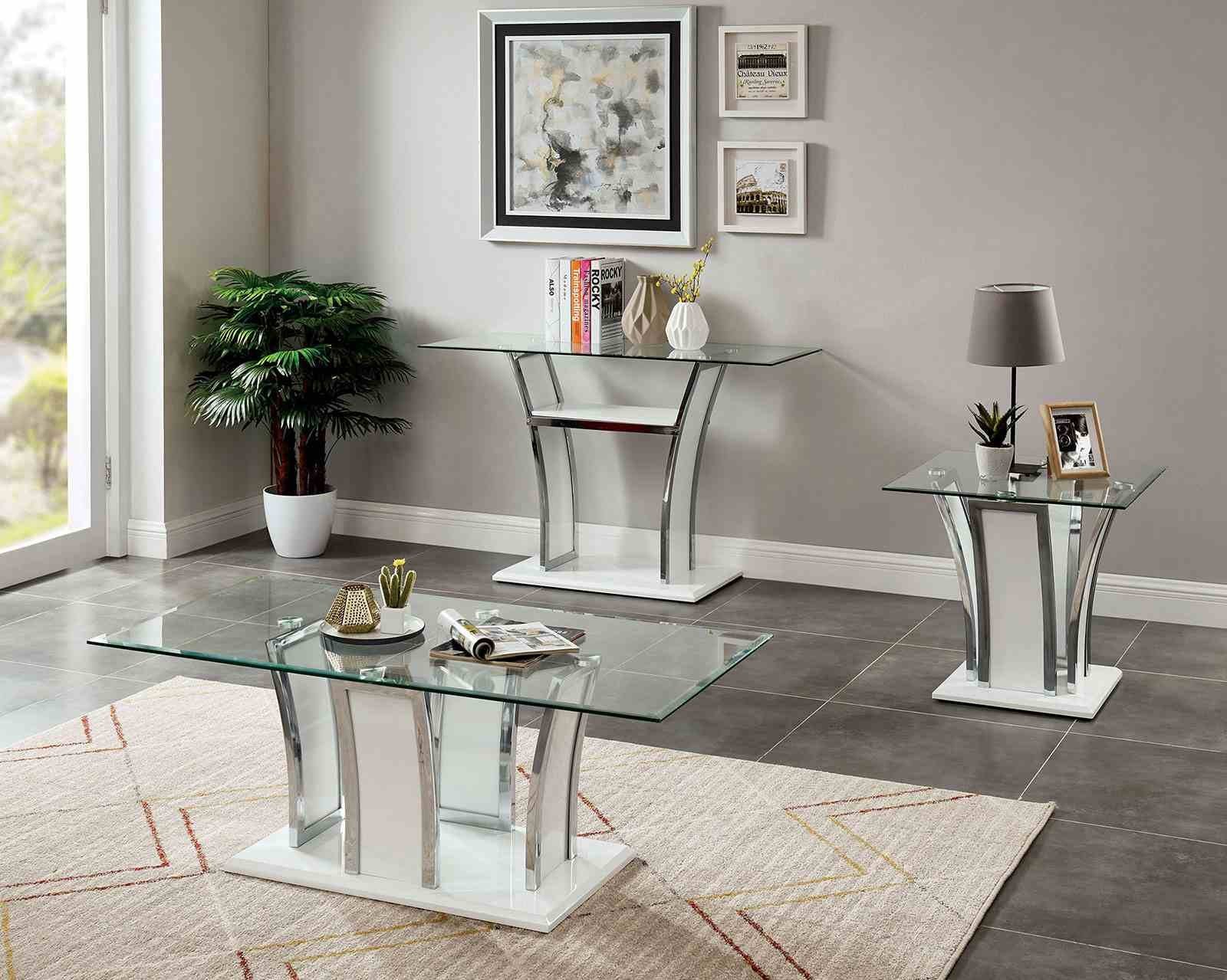 Staten Sofa Table, White - Image 2