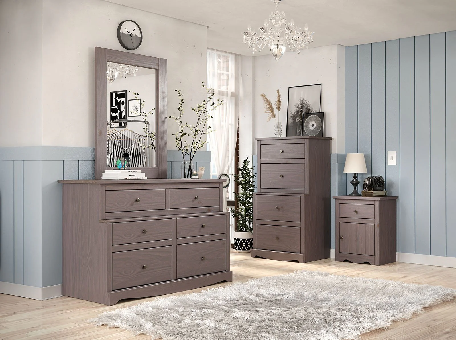 Stavros Dresser, Gray - Image 2