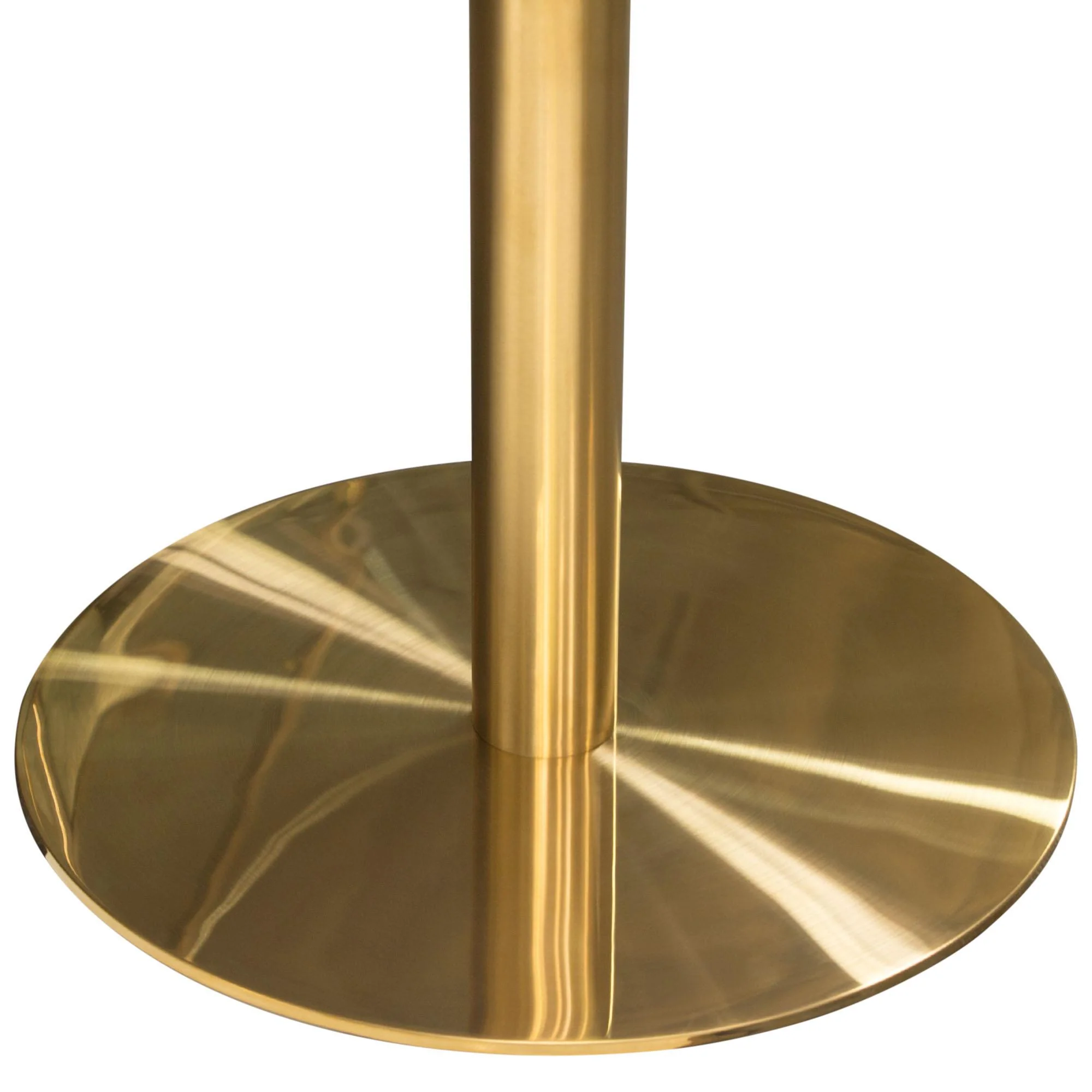 Stella 36" Round Dining Table w/ Faux Marble Top and Brushed Gold Metal Base by Diamond Sofa - Image 5