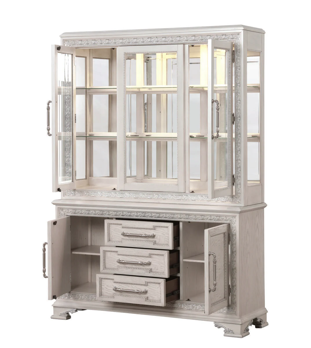 Stella Mia Hutch Buffet, Ivory - Image 3