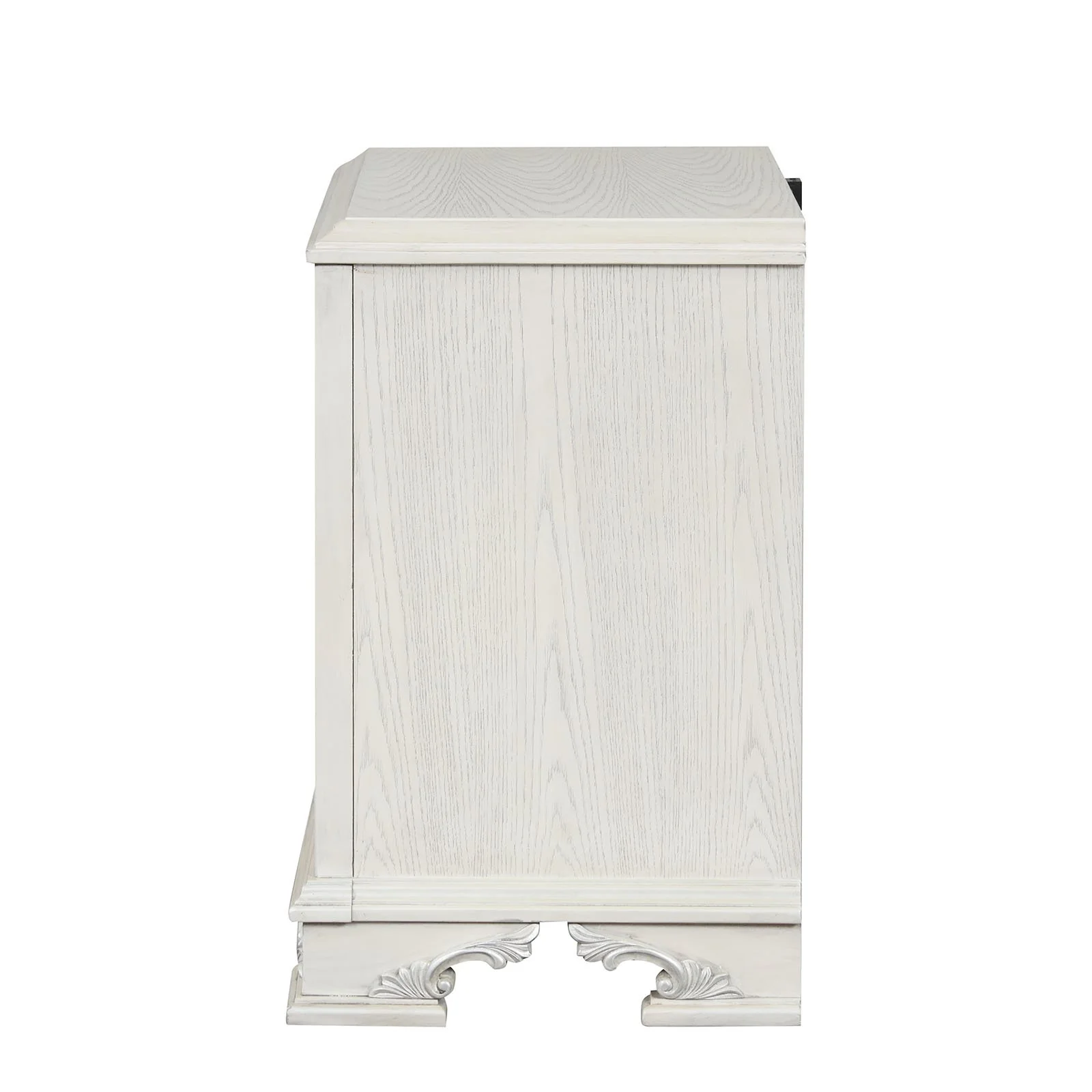 Stella Mia Nightstand w/ USB, Creamy White - Image 5