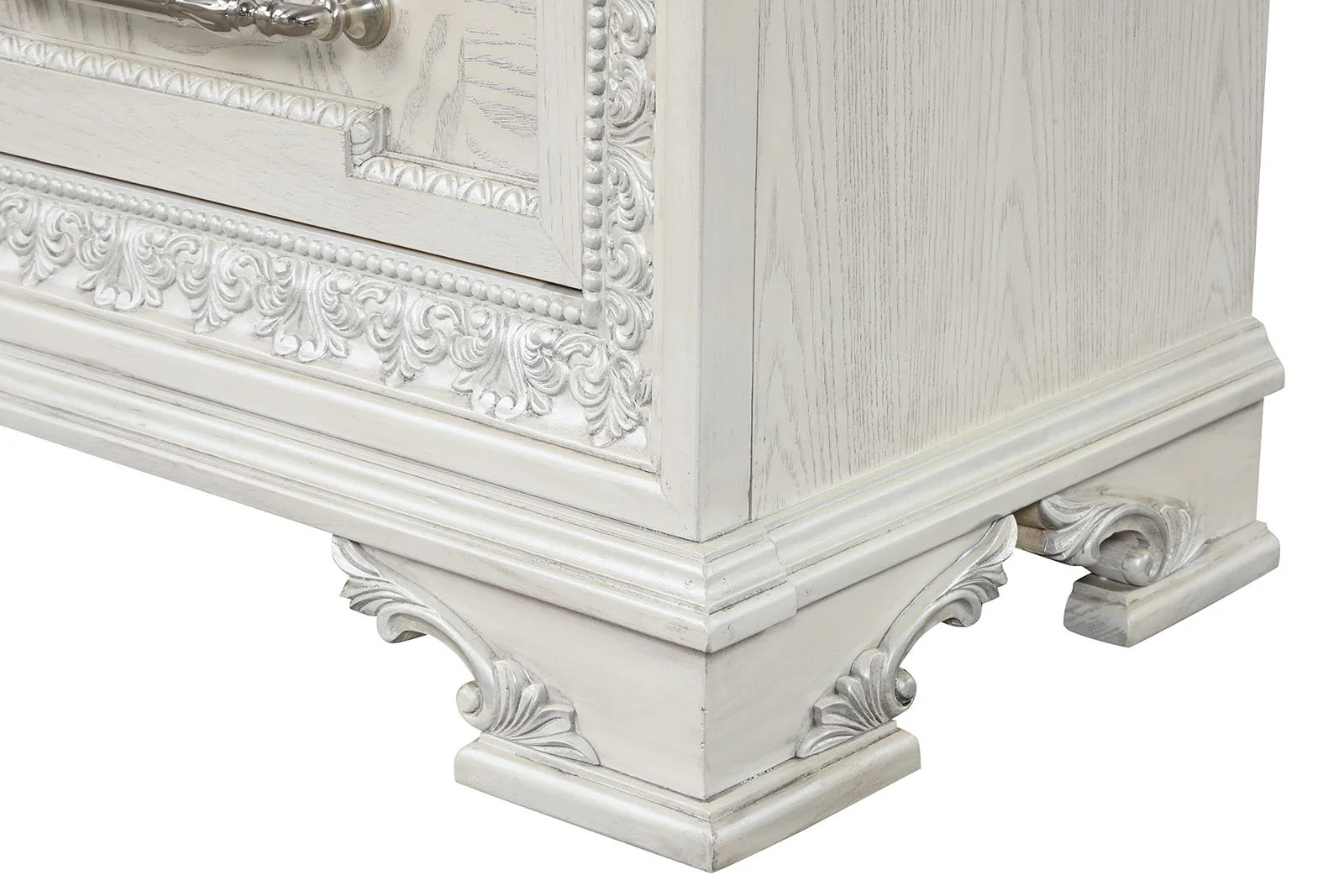Stella Mia Nightstand w/ USB, Creamy White - Image 8