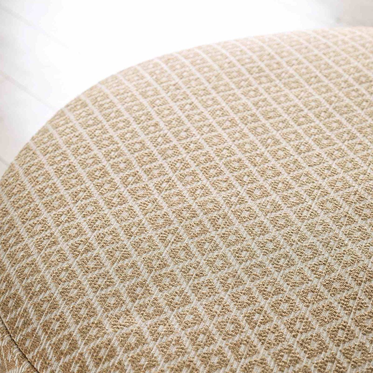 Stephney Ottoman, Gray/Gold - Image 3