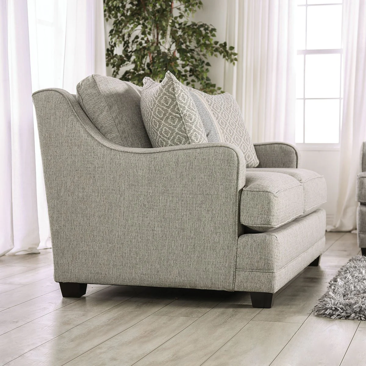 Stephney Sofa, Gray/Gold - Image 10
