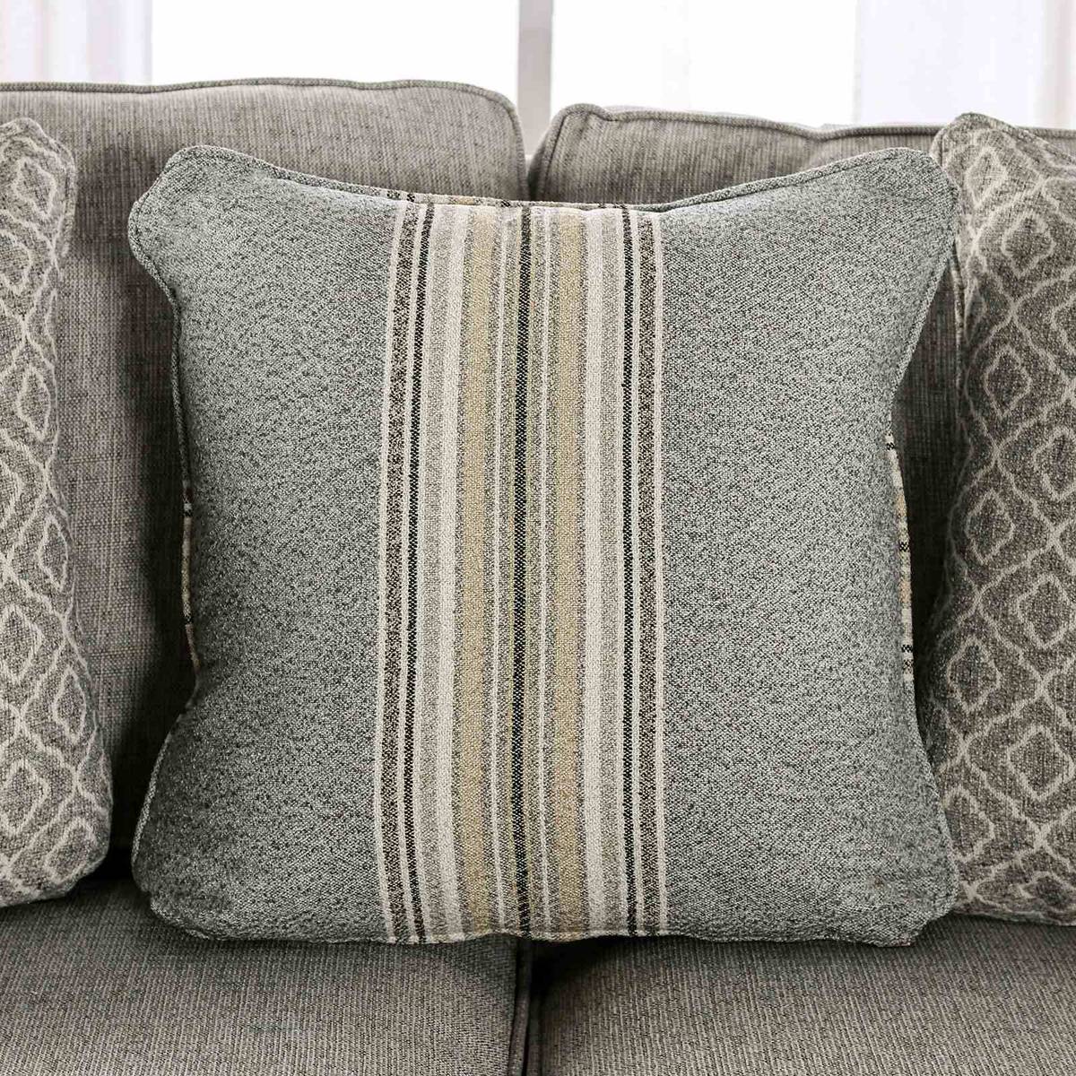 Stephney Sofa, Gray/Gold - Image 5