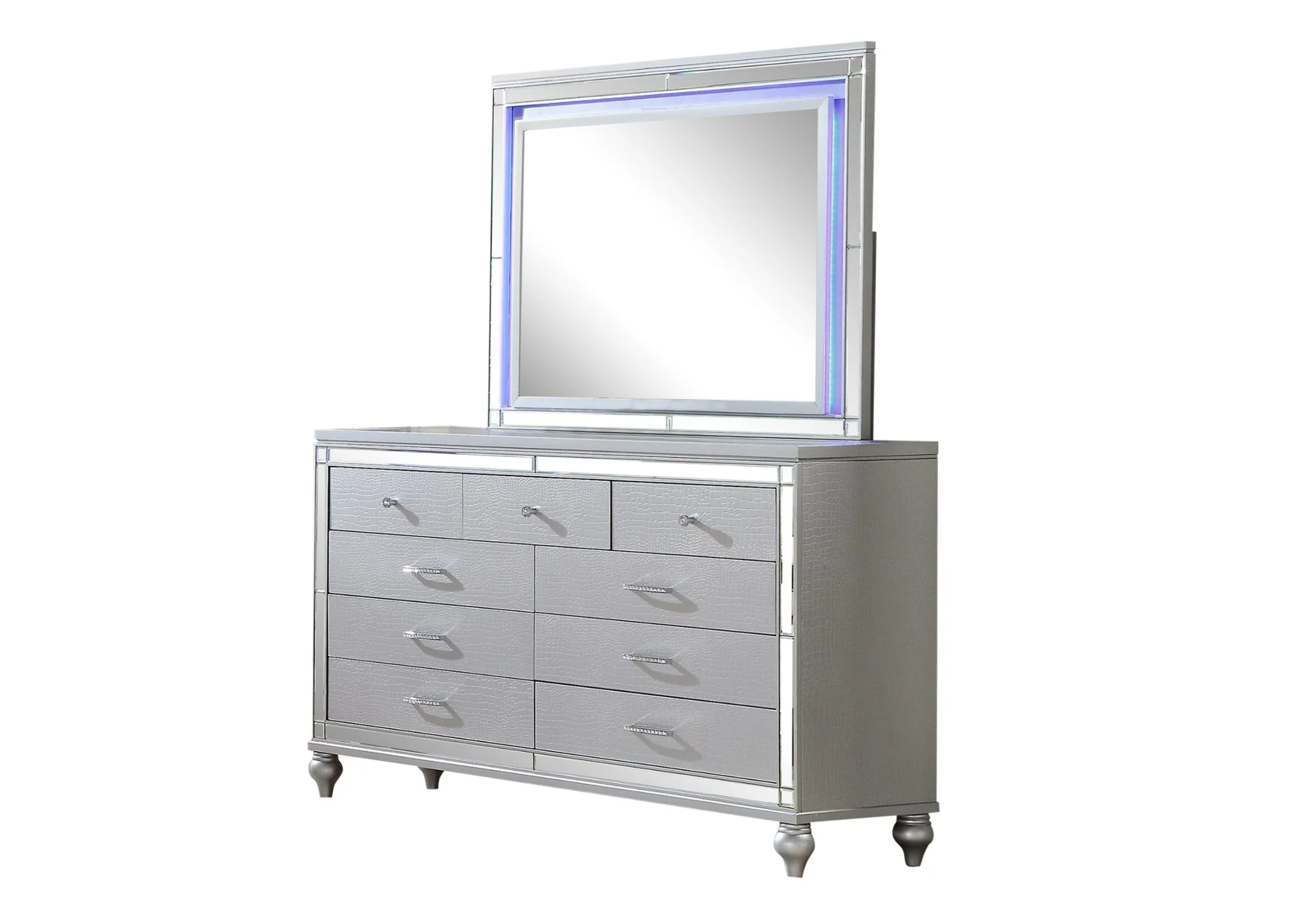 Sterling 5 Pc Full Bed Silver - Image 10