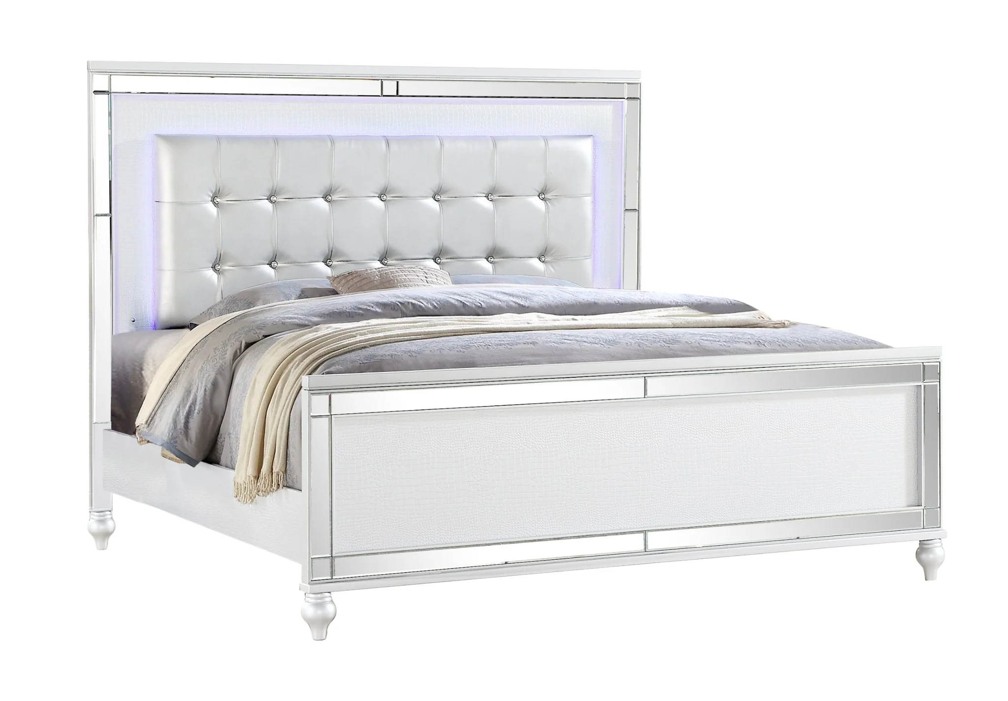 Sterling 5 Pc king Bed White - Image 3
