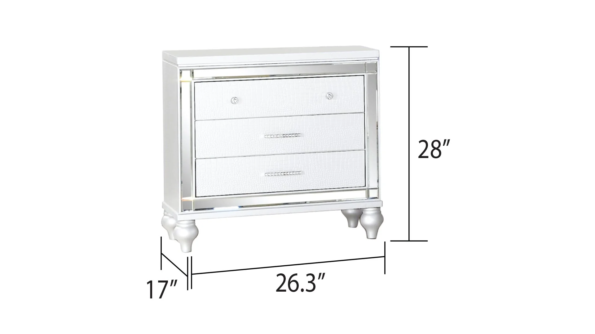 Sterling 5 Pc Queen Bed White - Image 15