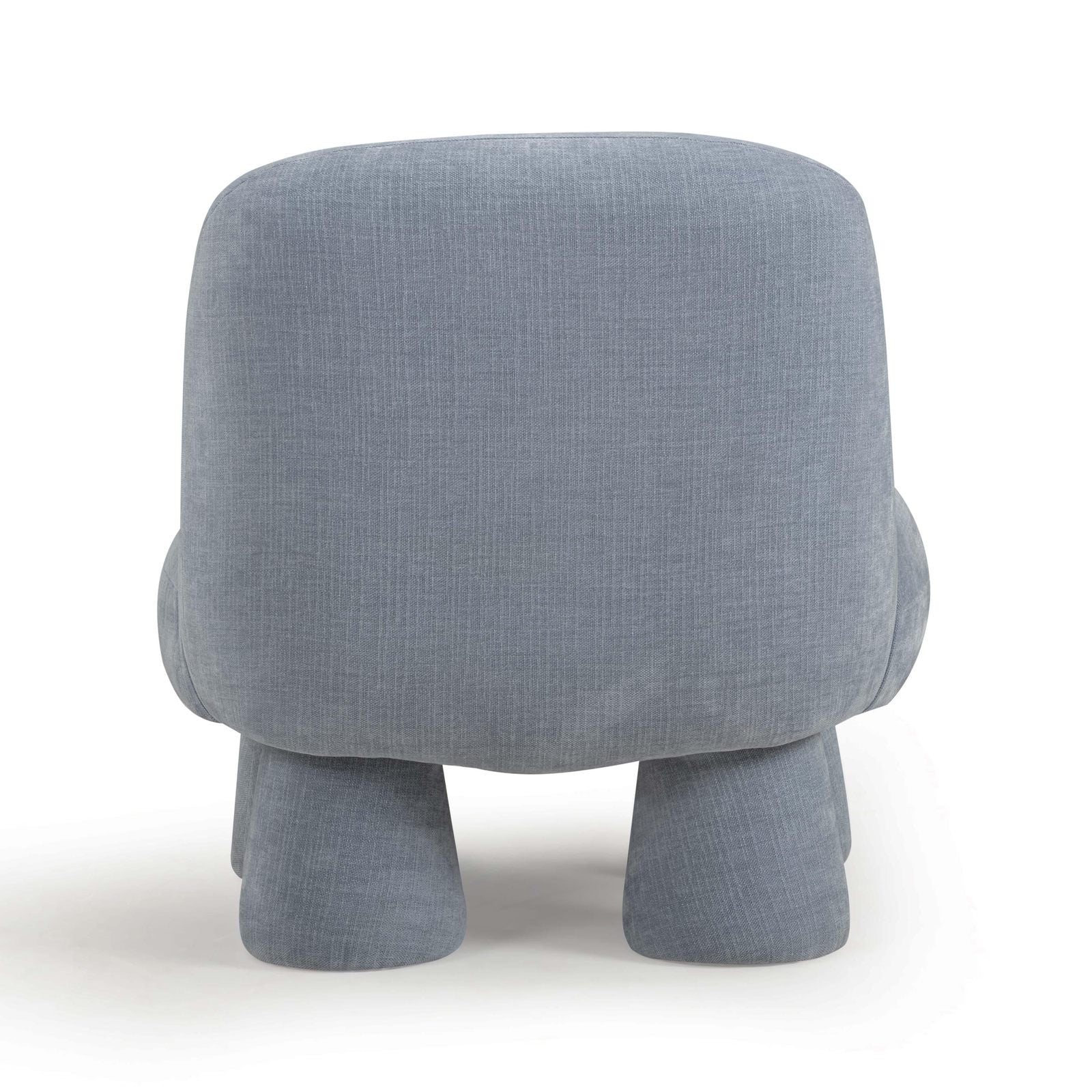 Stomp Blue Upcycled Chenille Accent Chair - Image 4