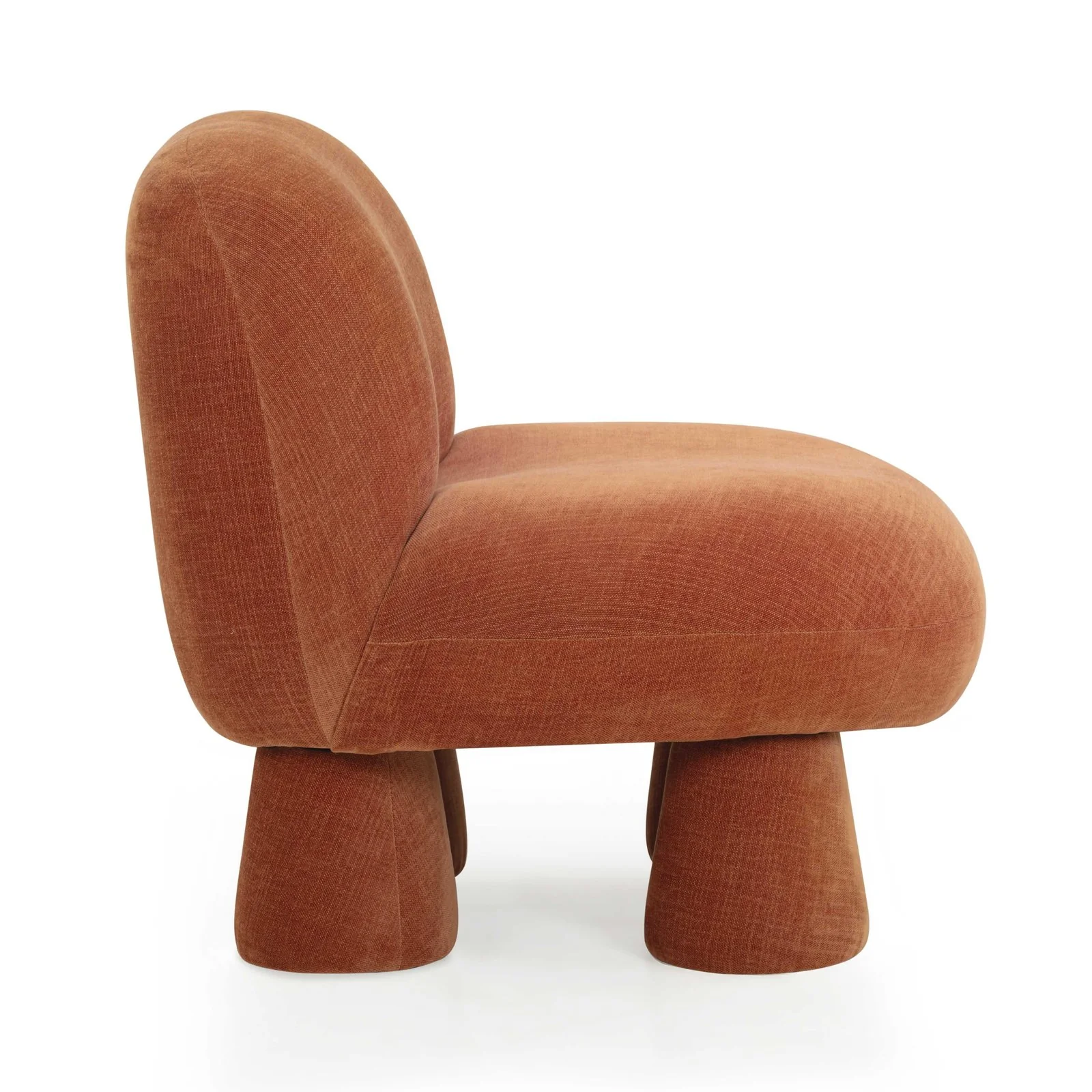 Stomp Rust Upcycled Chenille Accent Chair - Image 3
