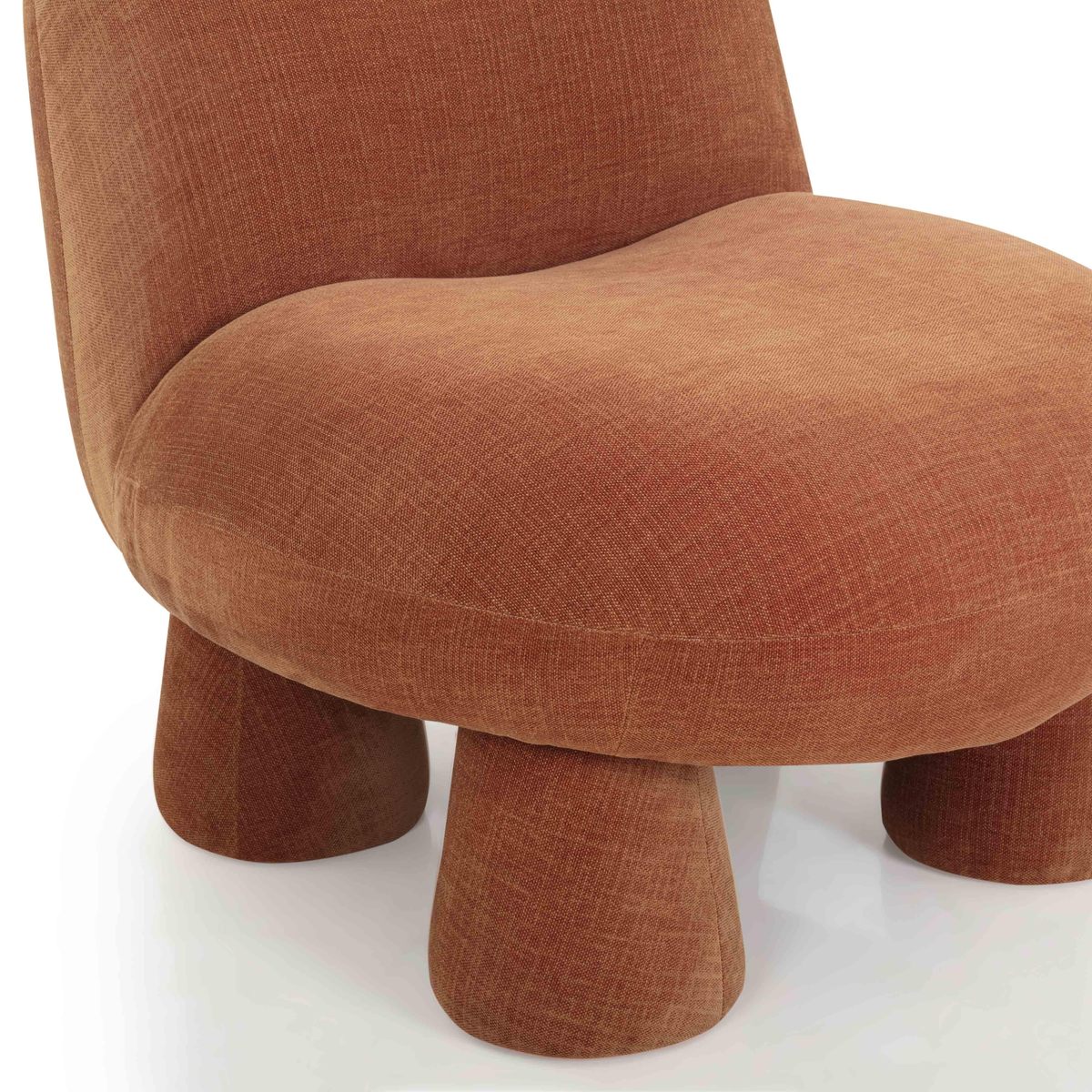 Stomp Rust Upcycled Chenille Accent Chair - Image 5