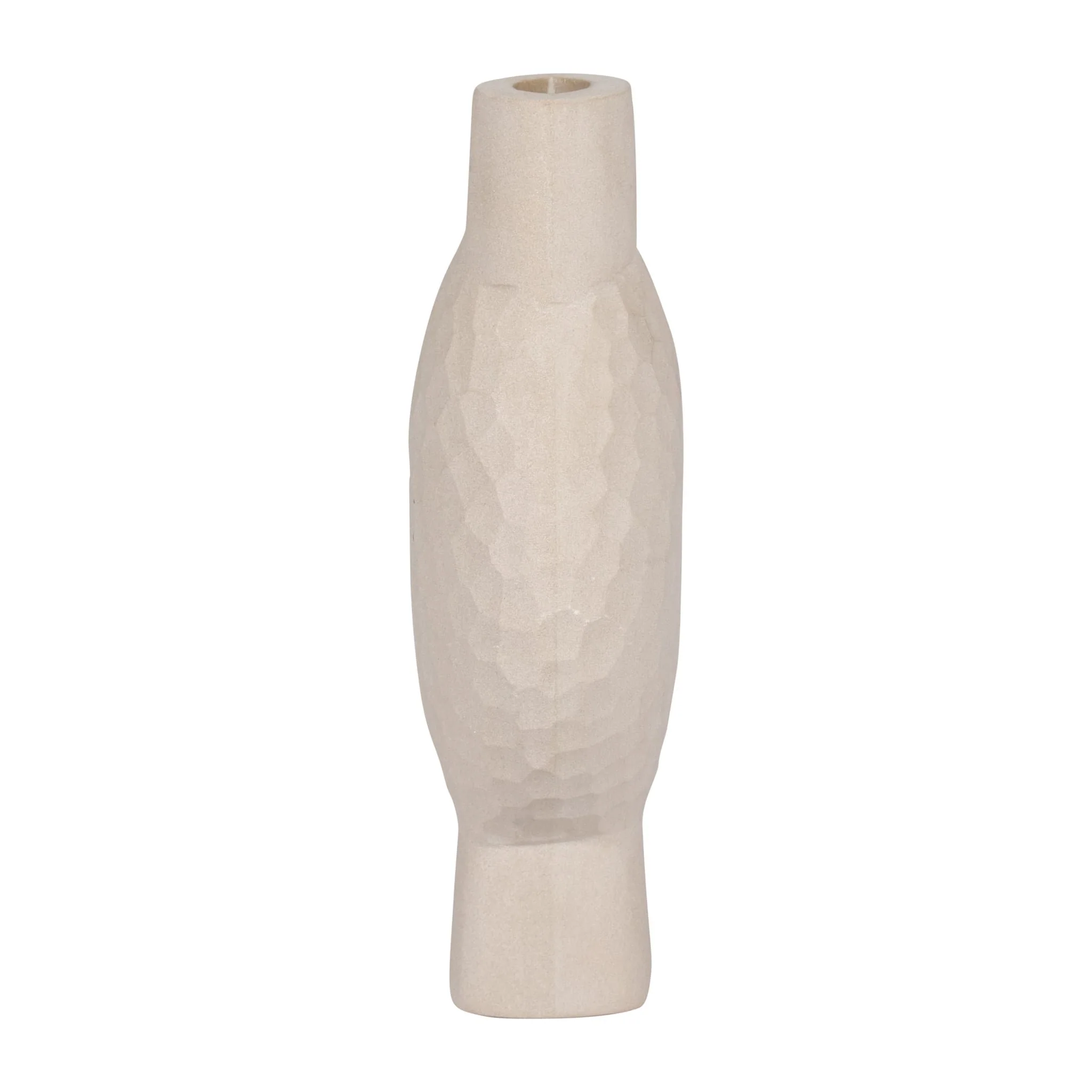 Stone, 11" Hammered Vase, Natual - Image 4