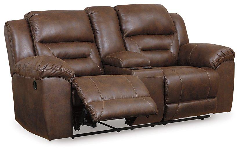 Stoneland Reclining Loveseat with Console - Image 5