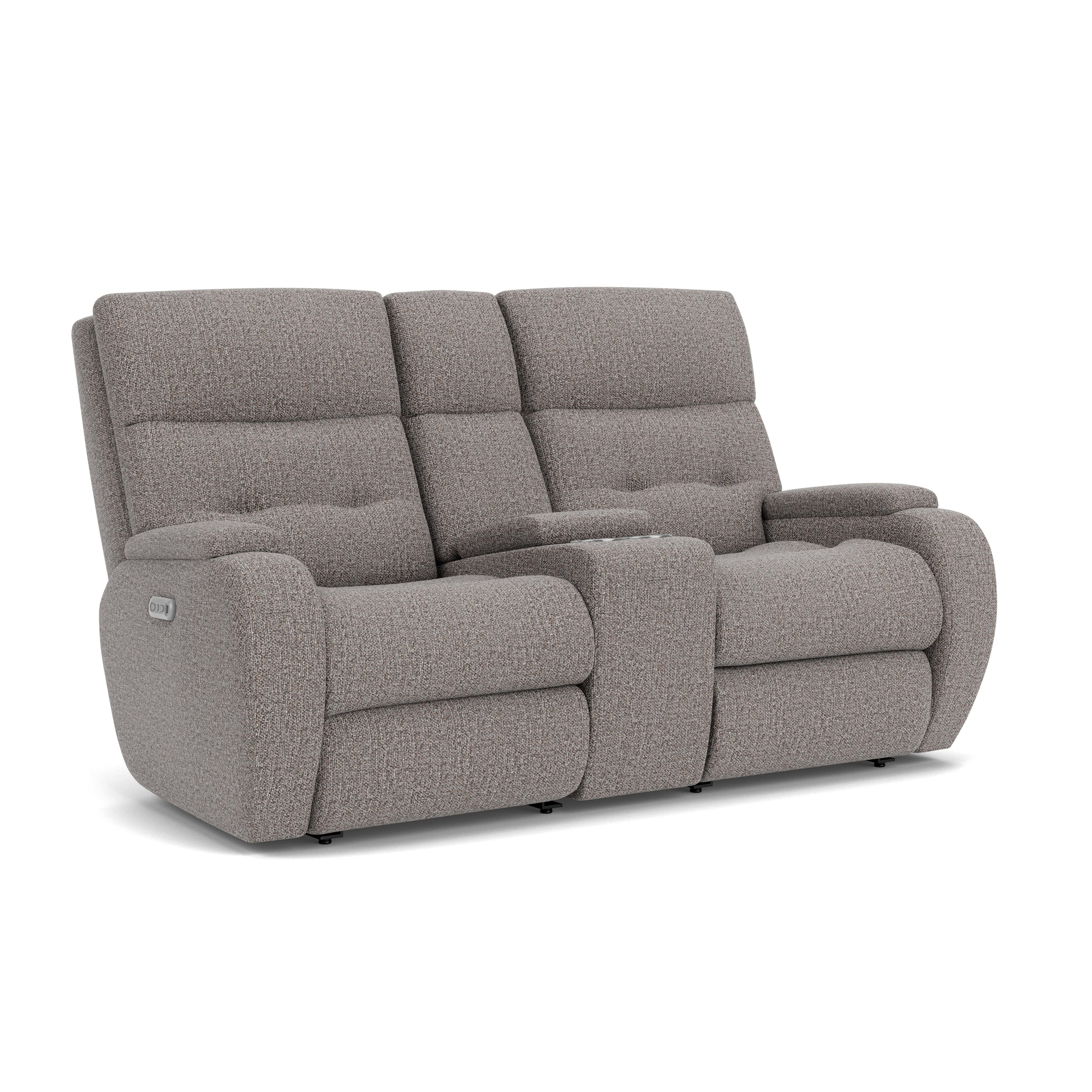 Strait 2906-601H Power Reclining Loveseat with Console & Power Headrests - Image 4