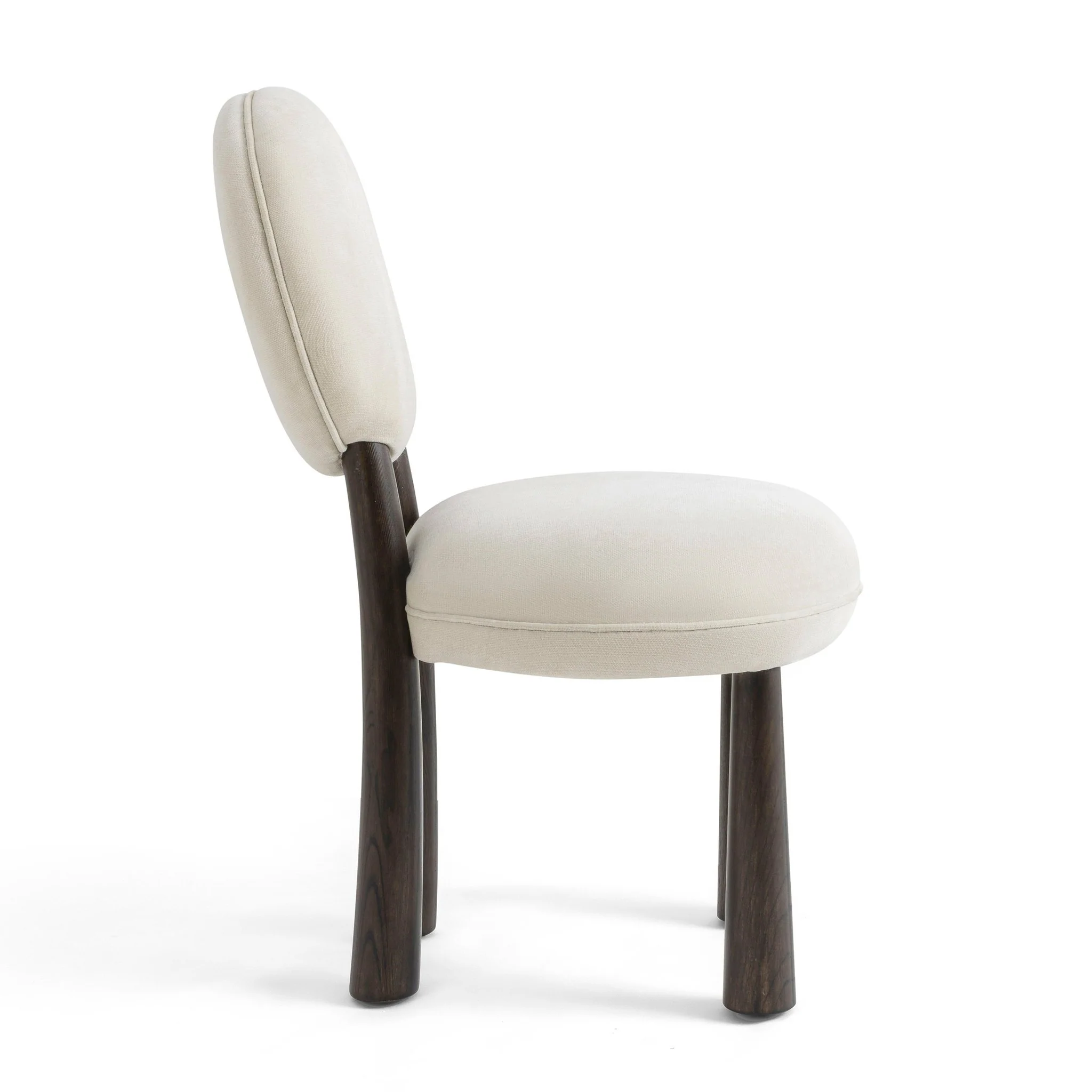 Sulley Cream Perfomance Chenille Dining Chair - Image 4