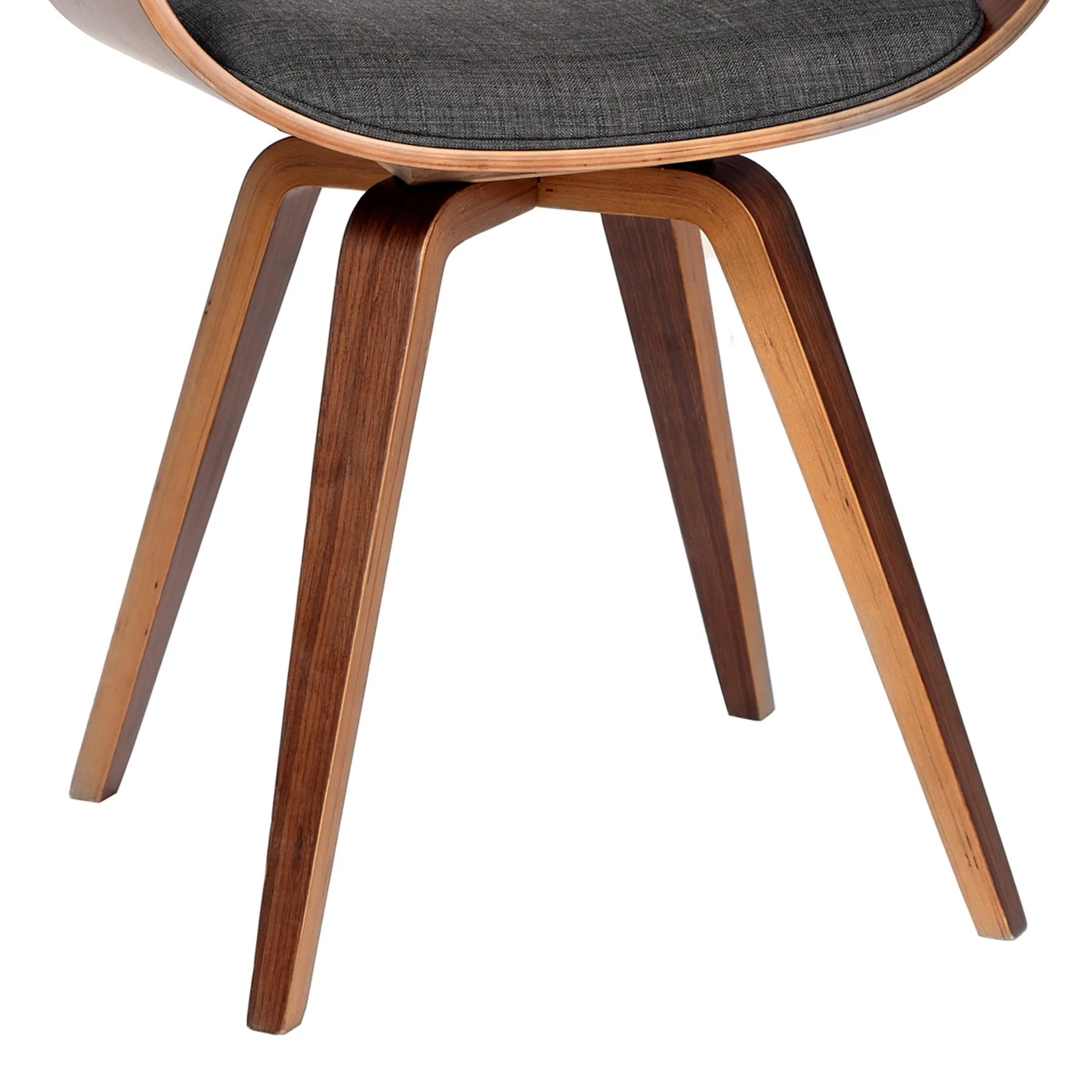 Summer Modern Chair In Charcoal Fabric and Walnut Wood - Image 3