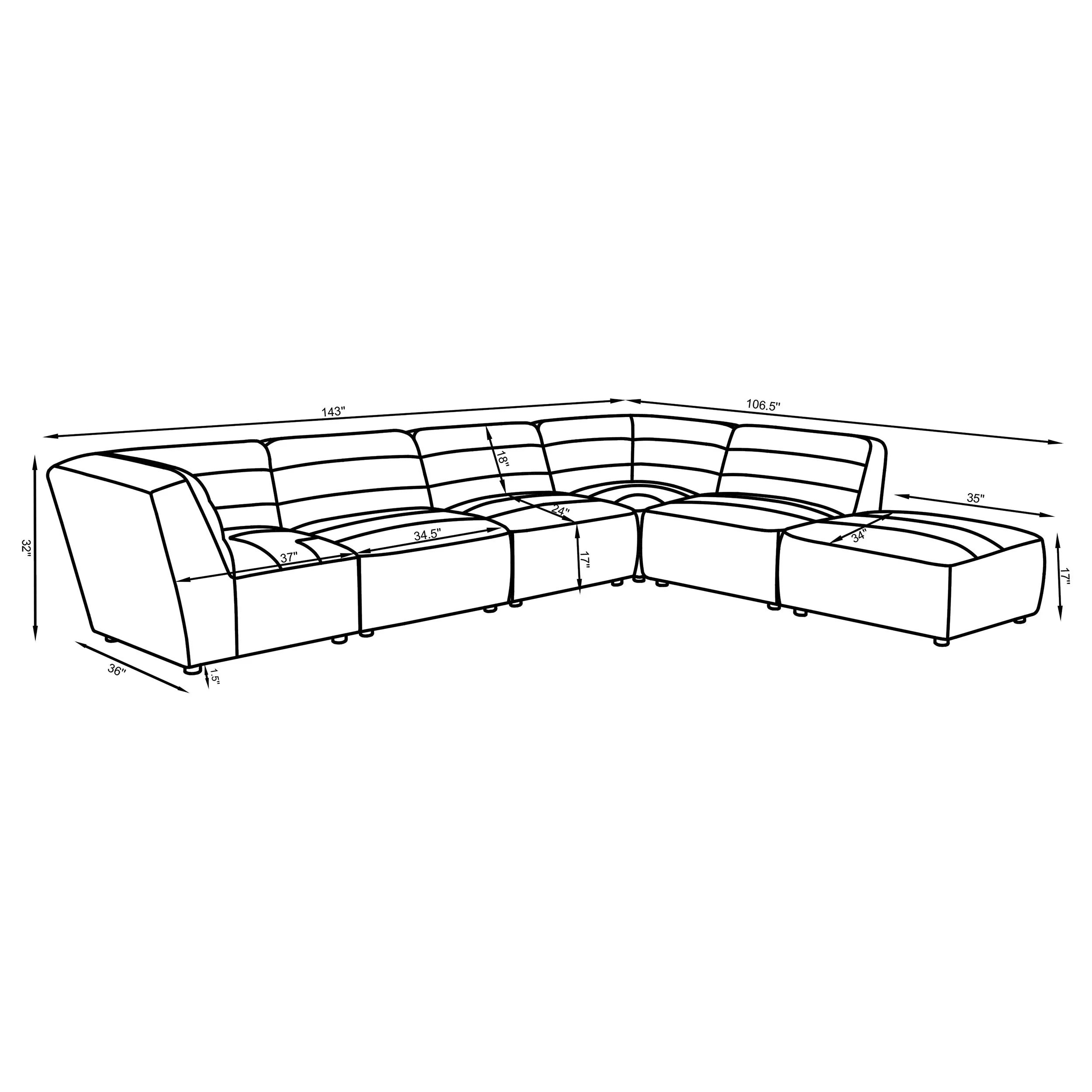 Sunny Modular Sectional Sofa - Image 11
