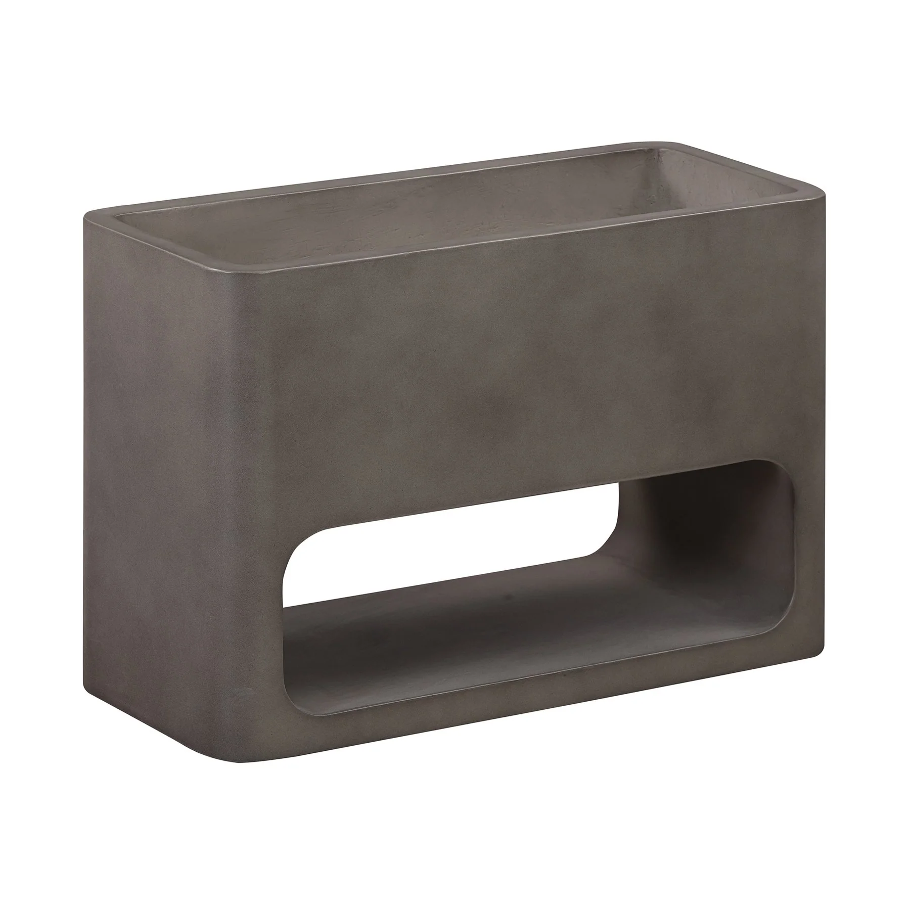 Sunstone Indoor or Outdoor Planter in Gray Concrete - Image 2