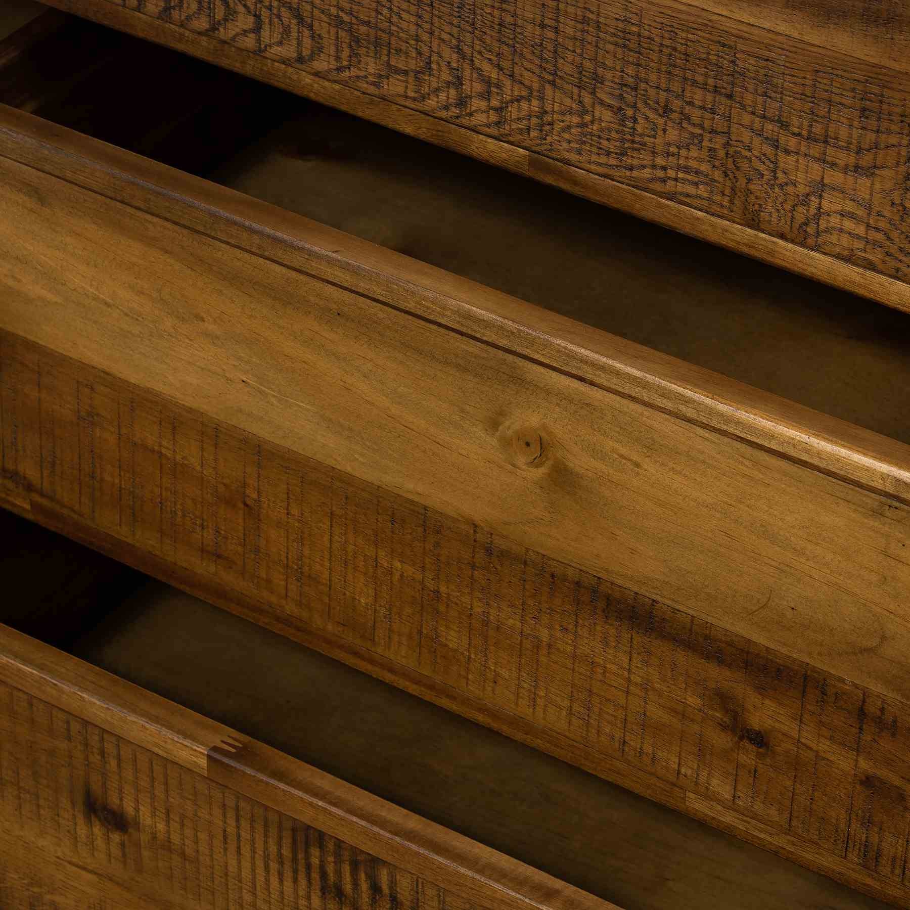 Superb Rustic Oak Buffet Cabinet - Image 10