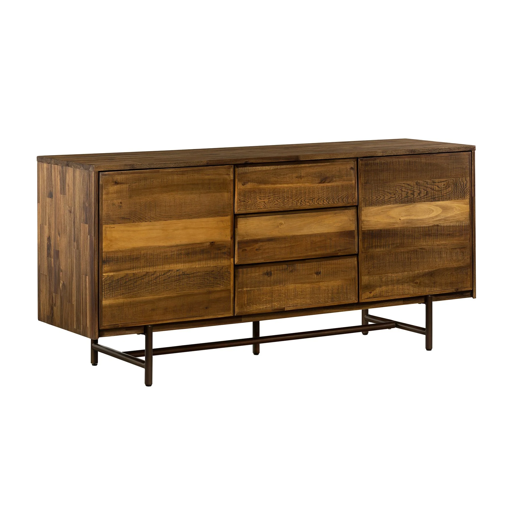 Superb Rustic Oak Buffet Cabinet - Image 2
