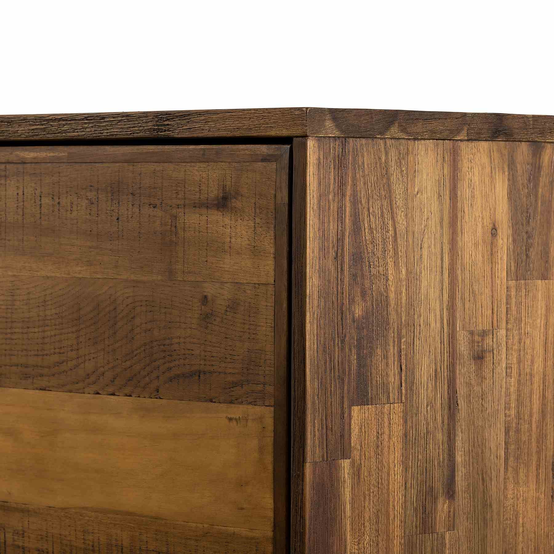 Superb Rustic Oak Buffet Cabinet - Image 8