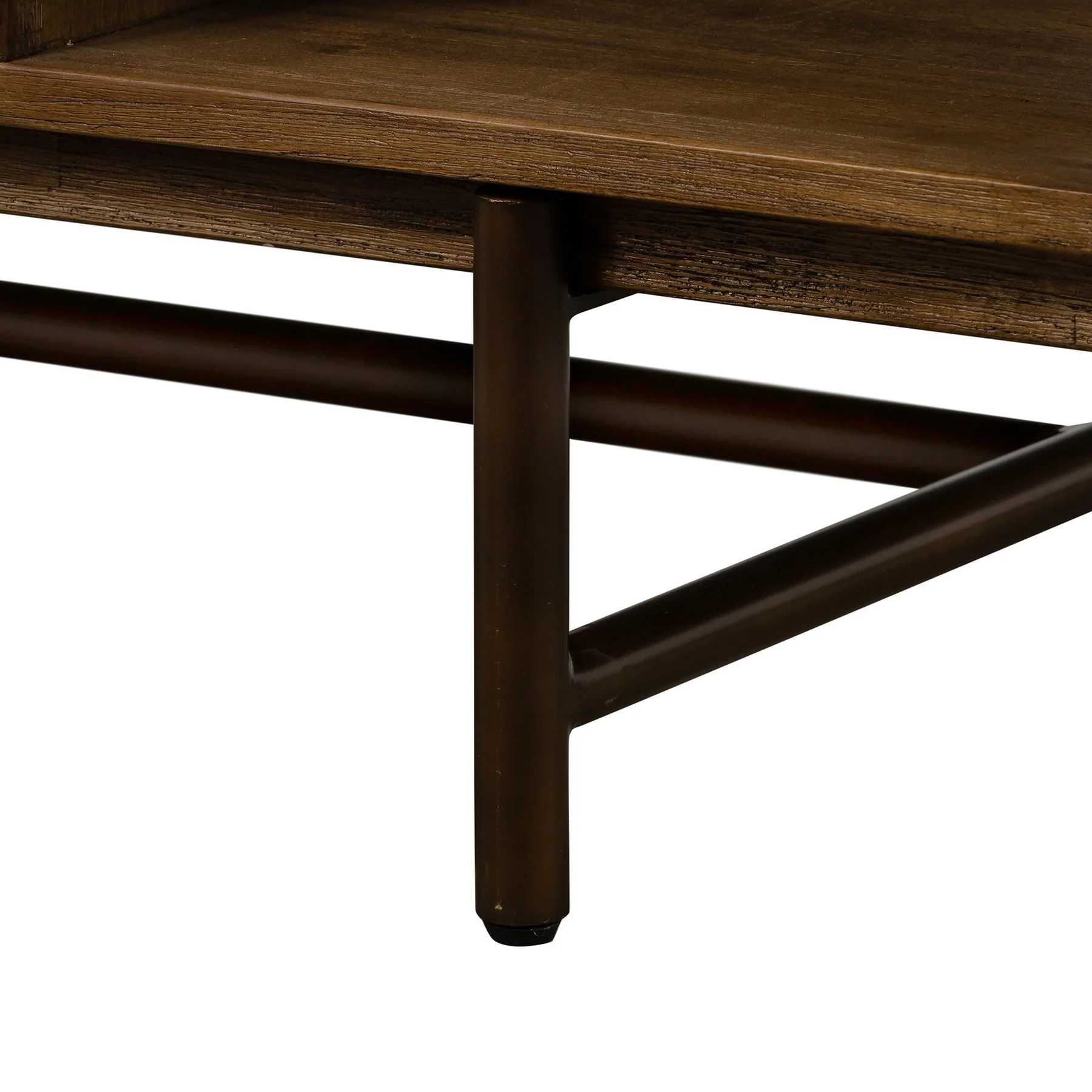 Superb Rustic Oak Coffee Table with Drawer - Image 5