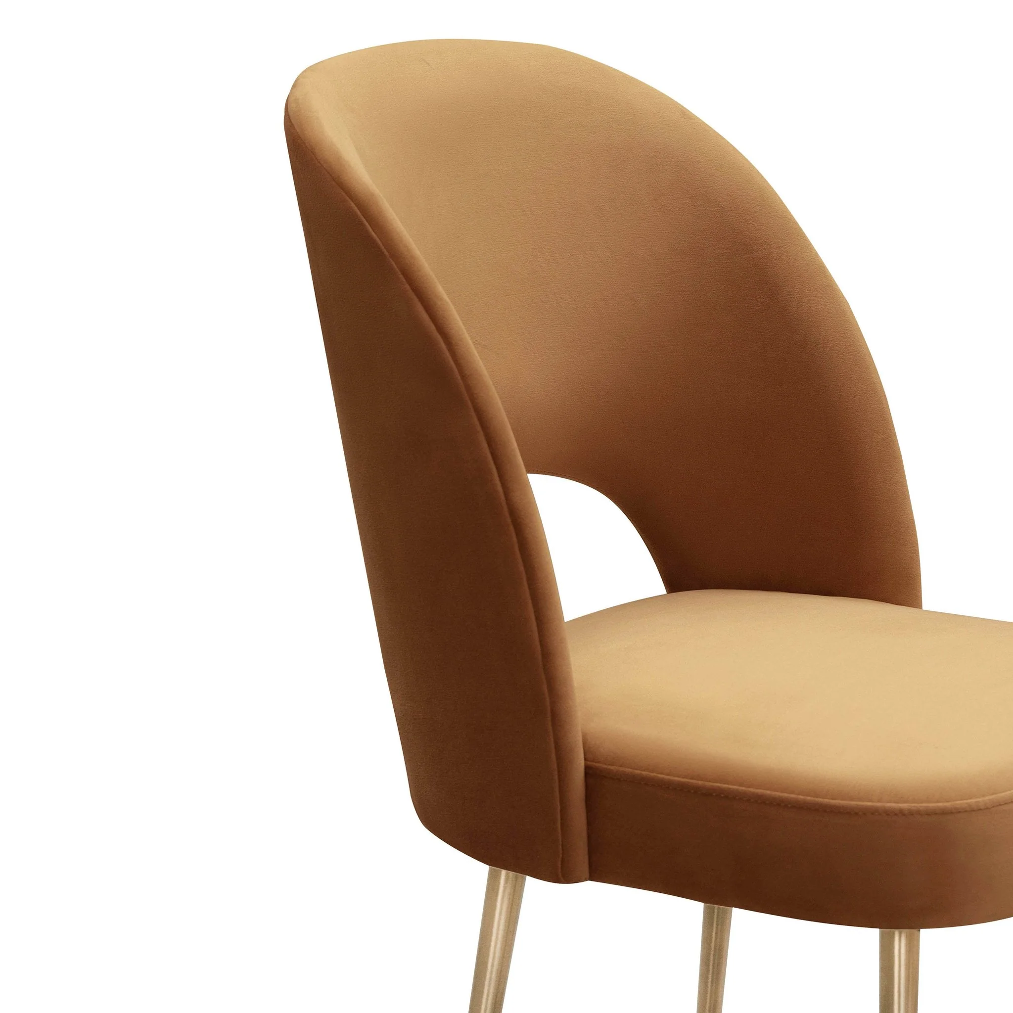 Swell Cognac Velvet Chair - Image 5